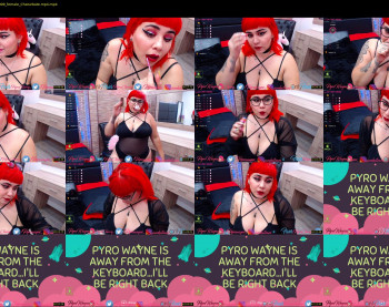pyrowayne — 54 minute Chaturbate female cam show recording, 720p, Apr 22, 2020