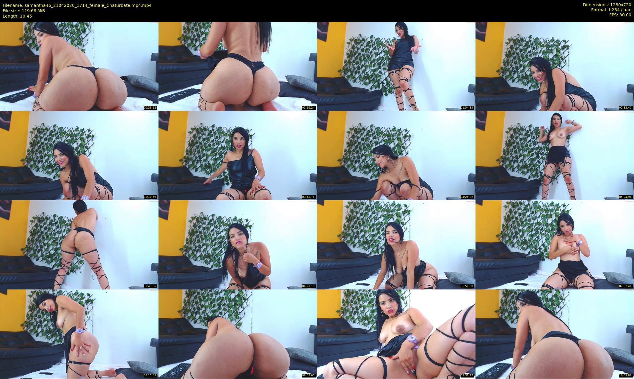 samantha46 — 11 minute Chaturbate female cam show recording, 720p, Apr 21, 2020