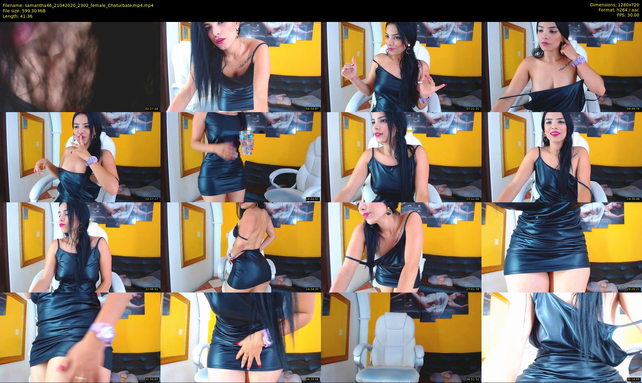 samantha46 — 42 minute Chaturbate female cam show recording, 720p, Apr 21, 2020