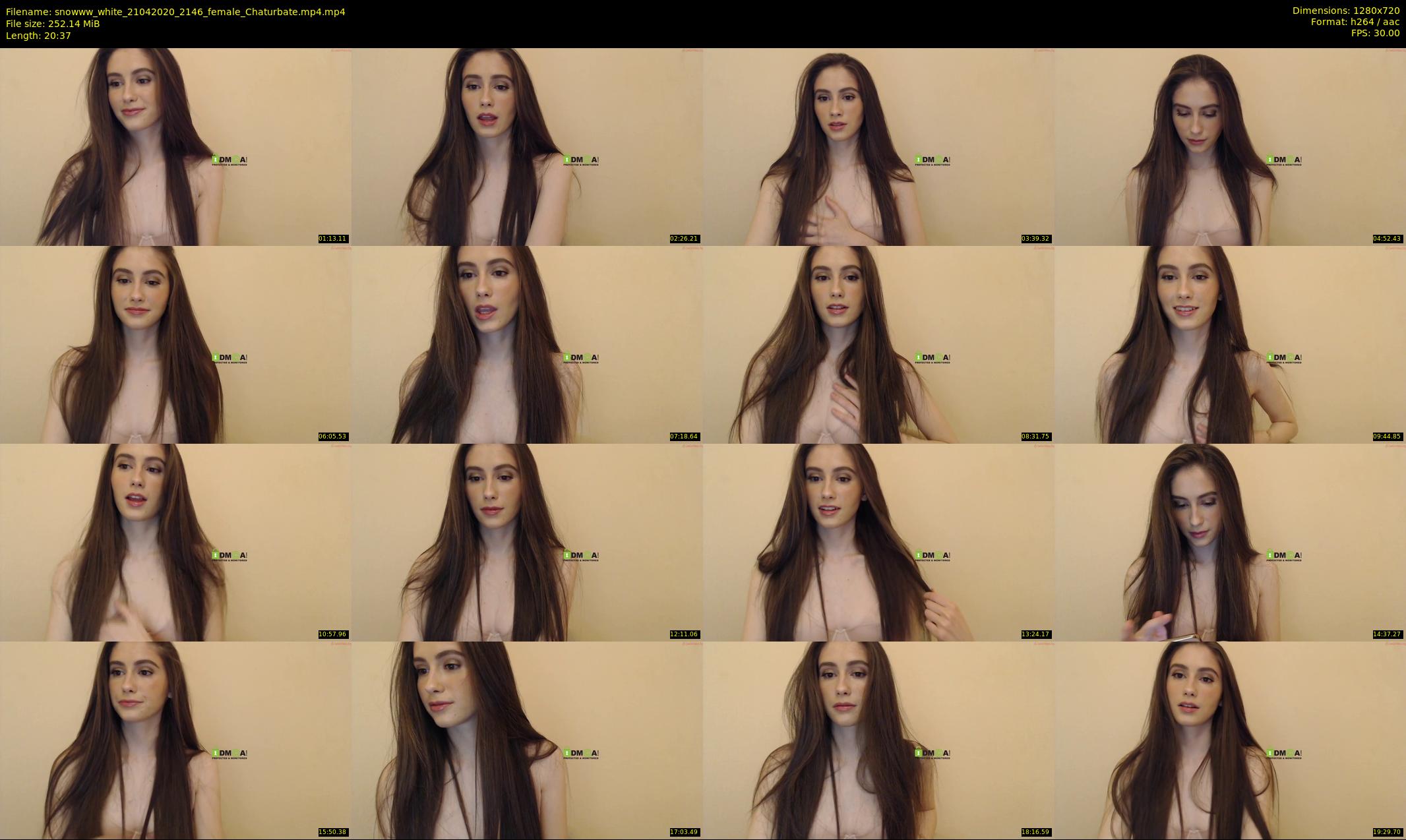 snowww_white — 21 minute Chaturbate female cam show recording, 720p, Apr 21, 2020