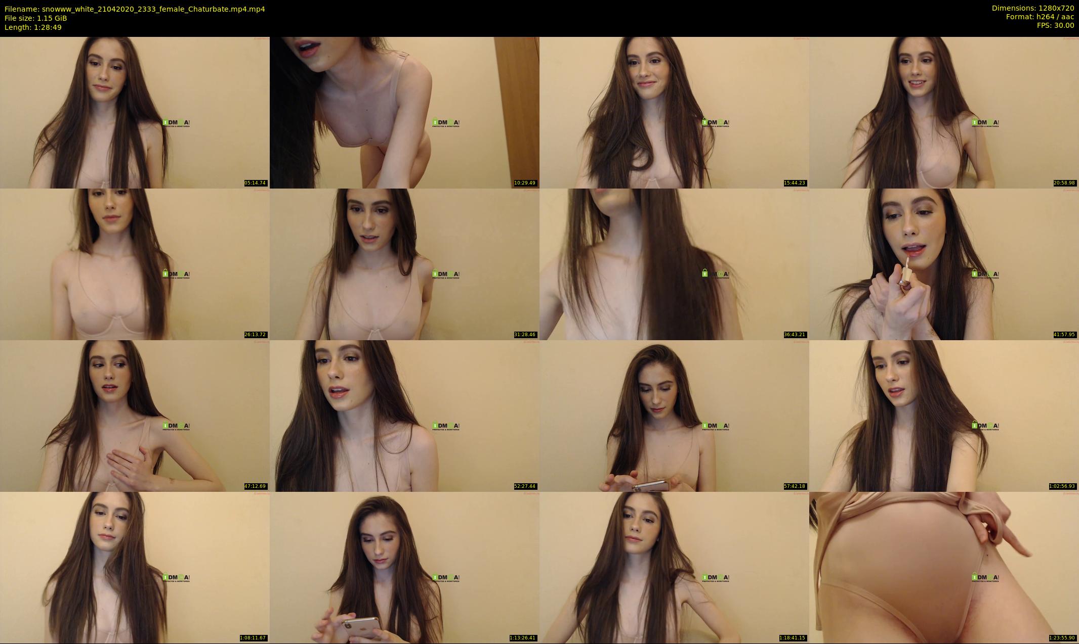 snowww_white — 89 minute Chaturbate female cam show recording, 720p, Apr 21, 2020