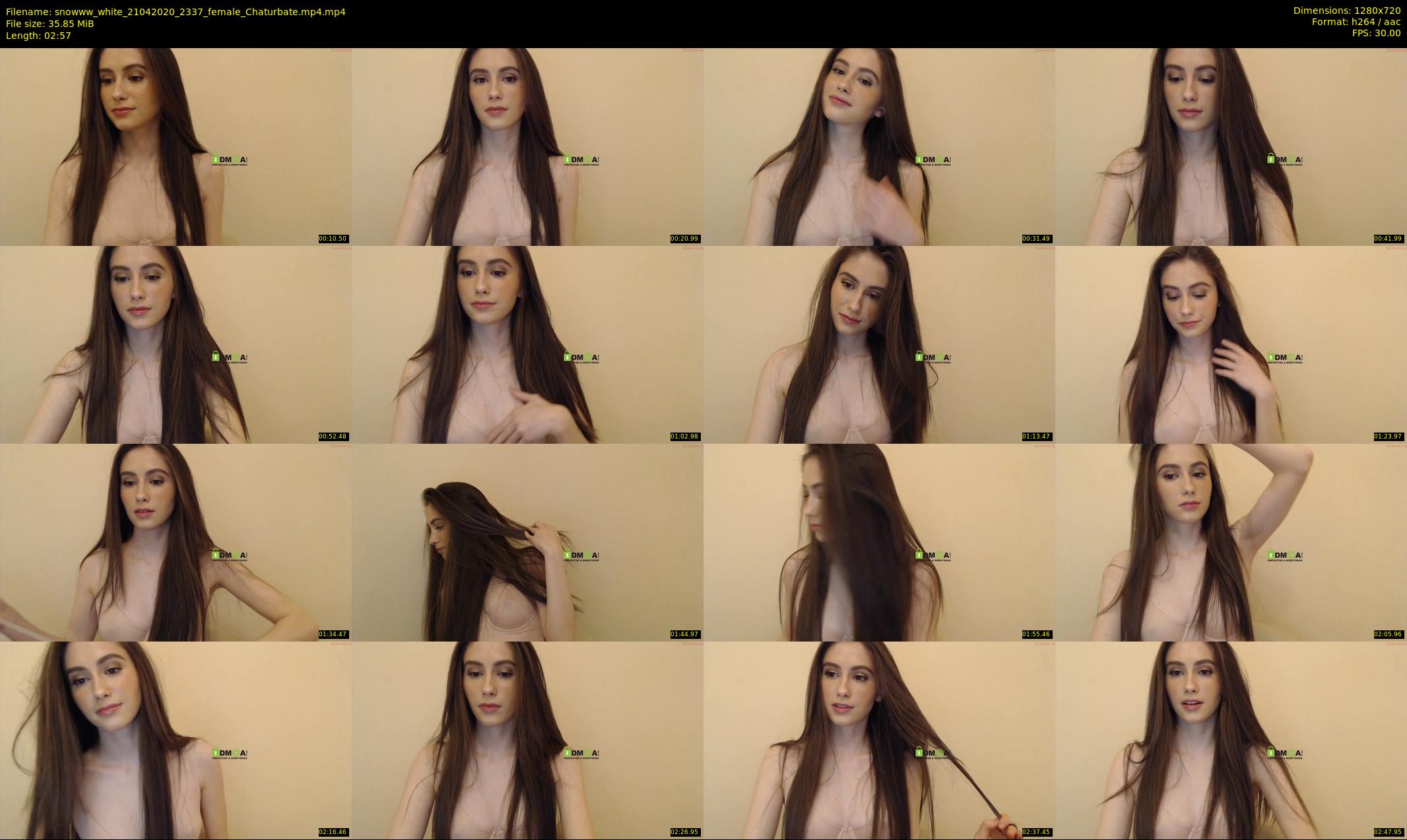 snowww_white — 3 minute Chaturbate female cam show recording, 720p, Apr 21, 2020