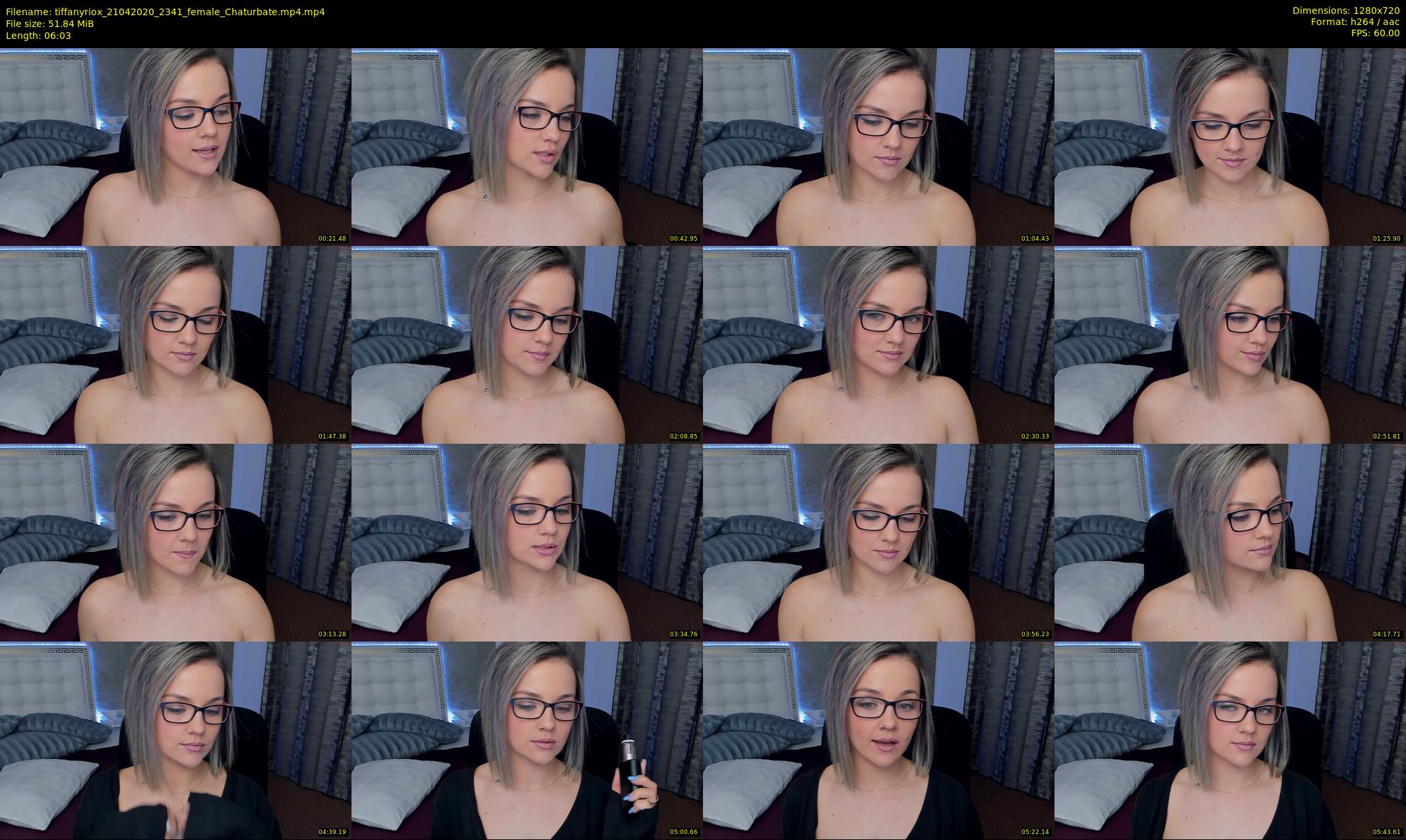tiffanyriox — 7 minute Chaturbate female cam show recording, 720p, Apr 21, 2020