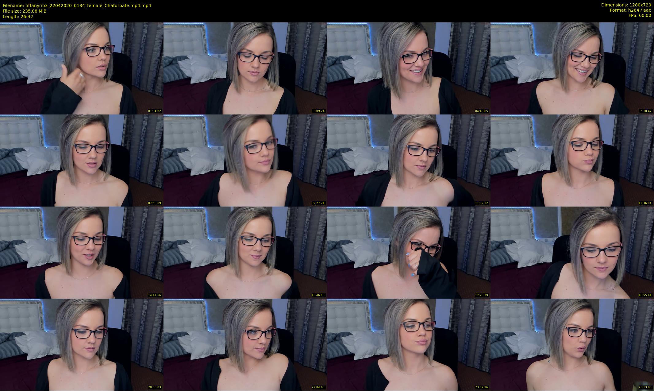 tiffanyriox — 27 minute Chaturbate female cam show recording, 720p, Apr 22, 2020