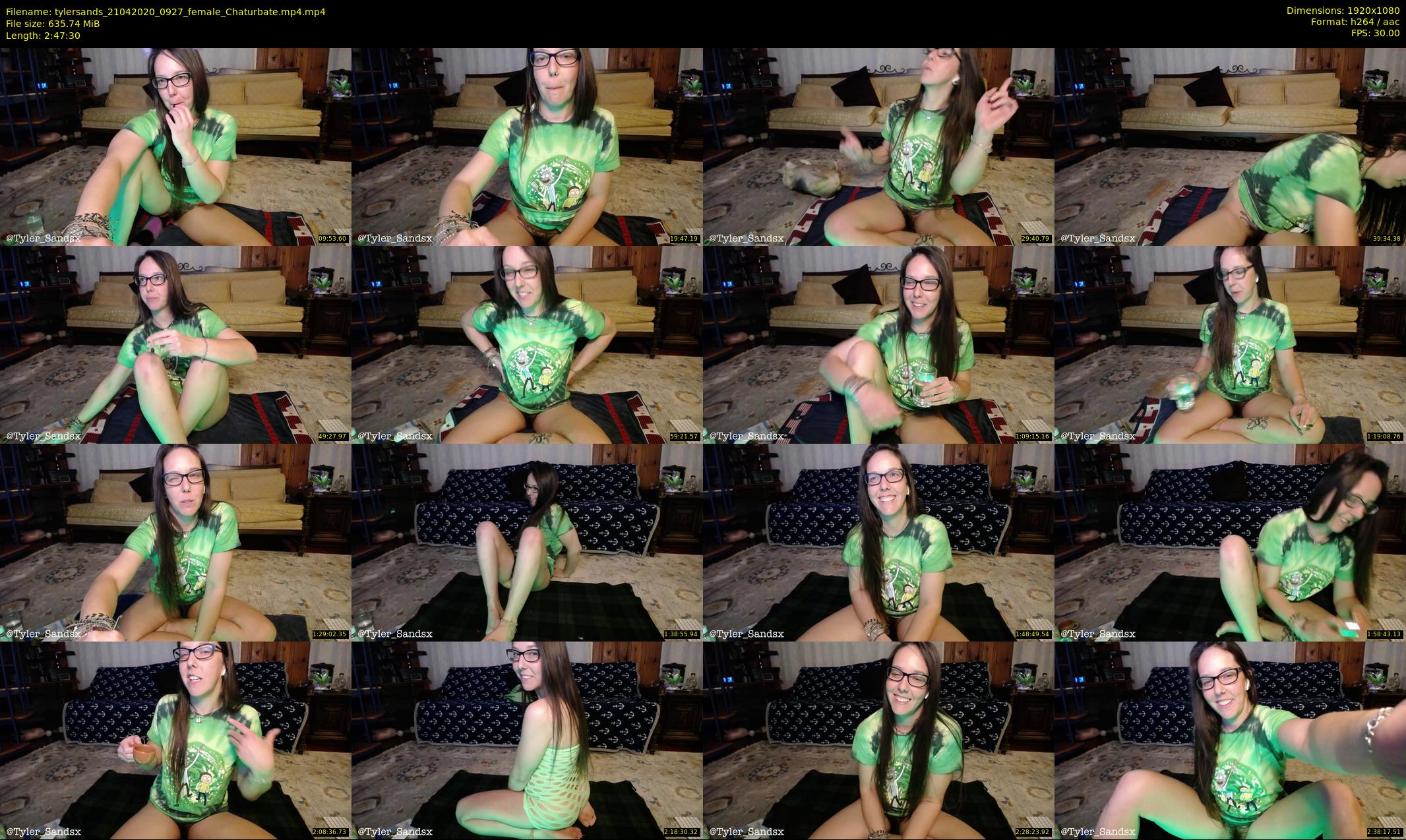 tylersands — 168 minute Chaturbate female cam show recording, 1080p, Apr 21, 2020