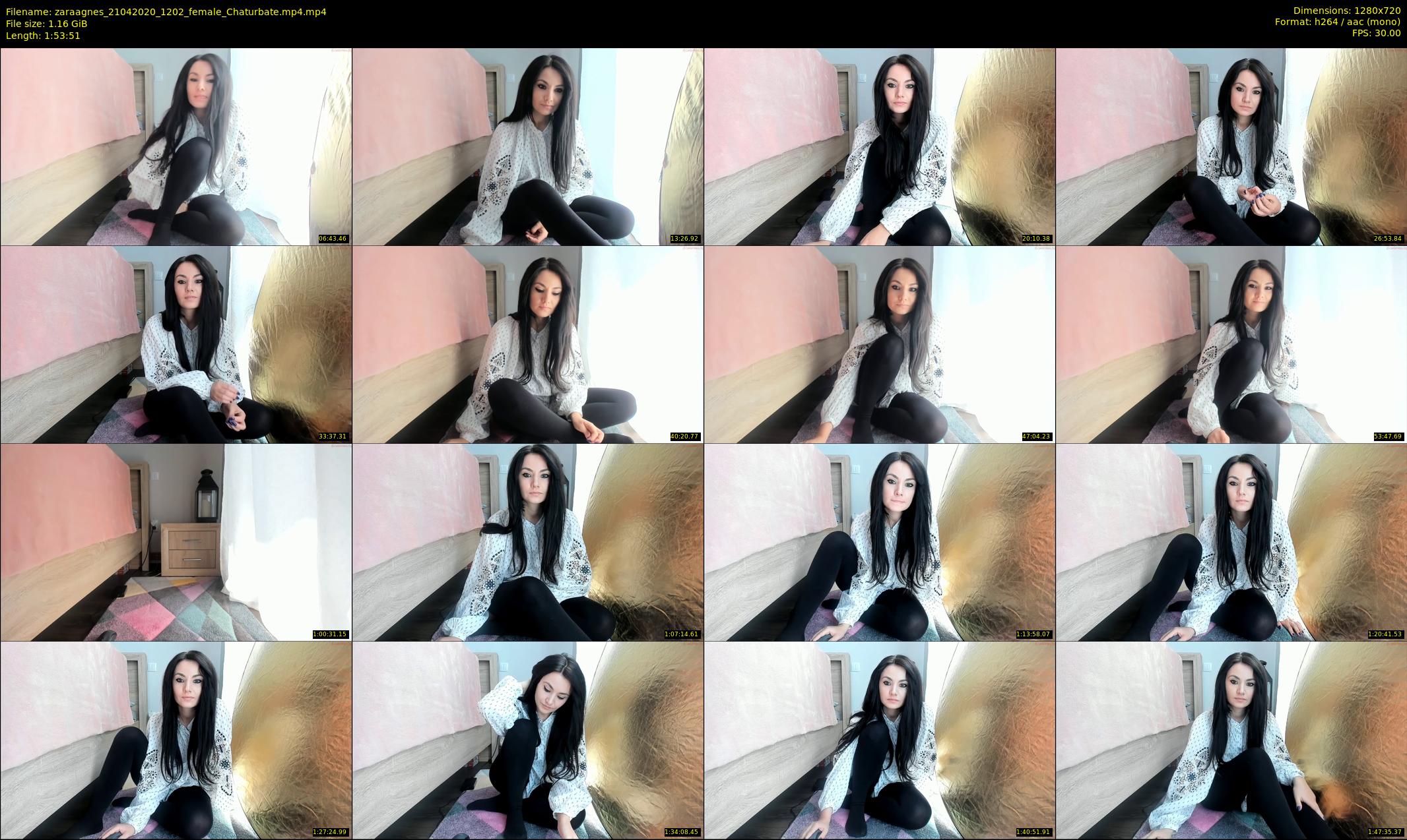 zaraagnes — 114 minute Chaturbate female cam show recording, 720p, Apr 21, 2020