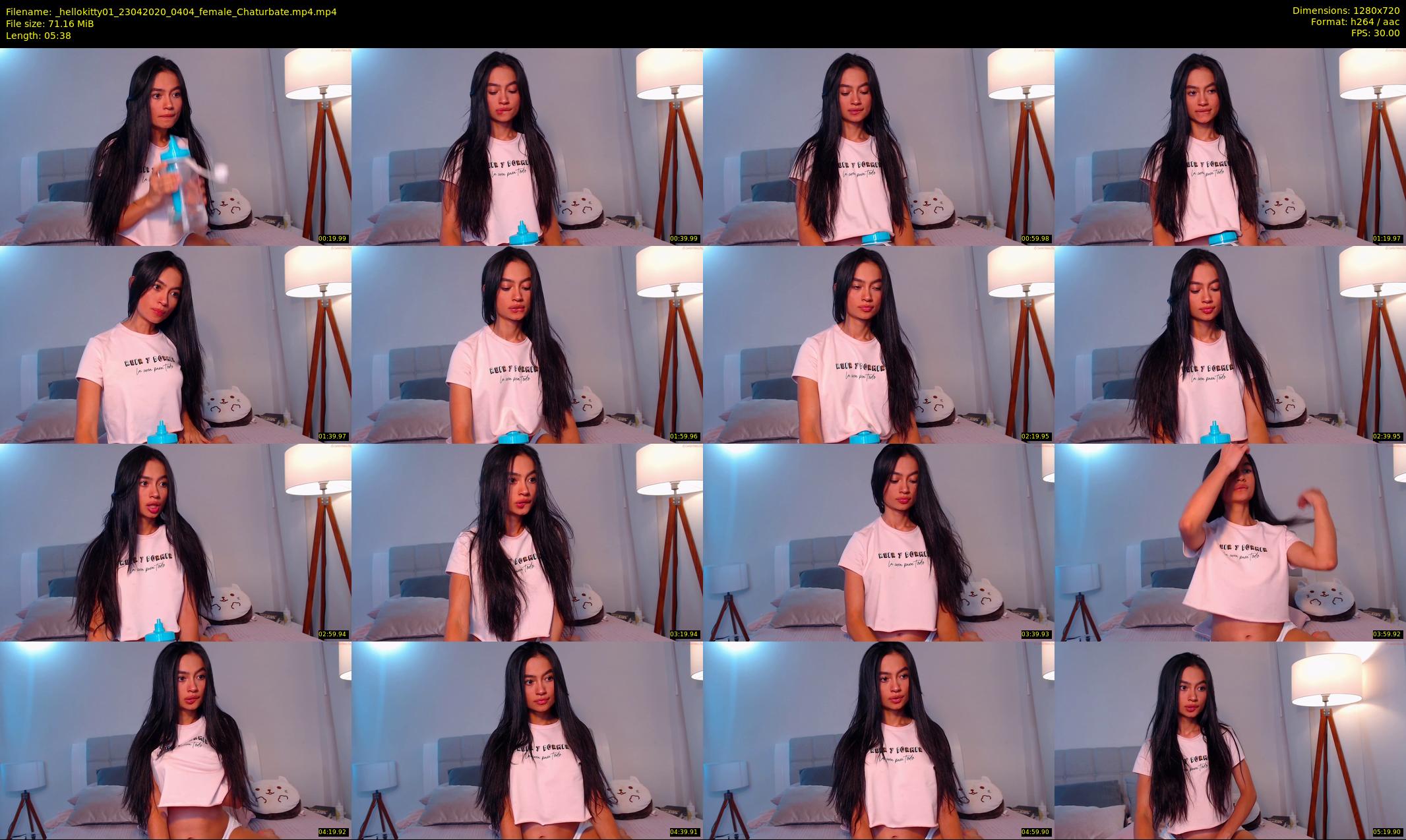 _hellokitty01 — 6 minute Chaturbate female cam show recording, 720p, Apr 23, 2020