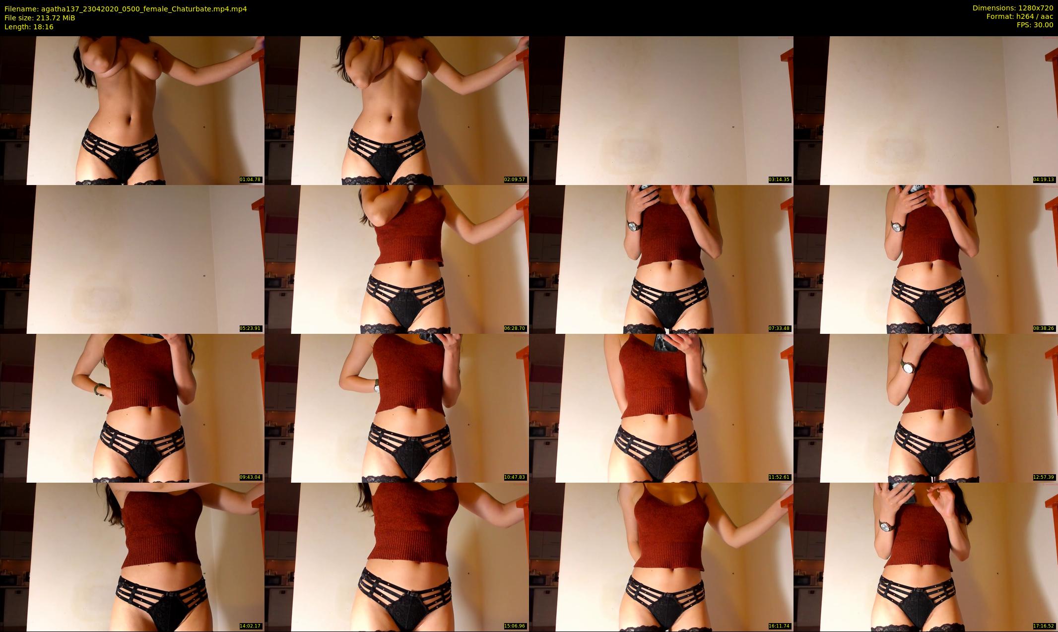 agatha137 — 19 minute Chaturbate female cam show recording, 720p, Apr 23, 2020