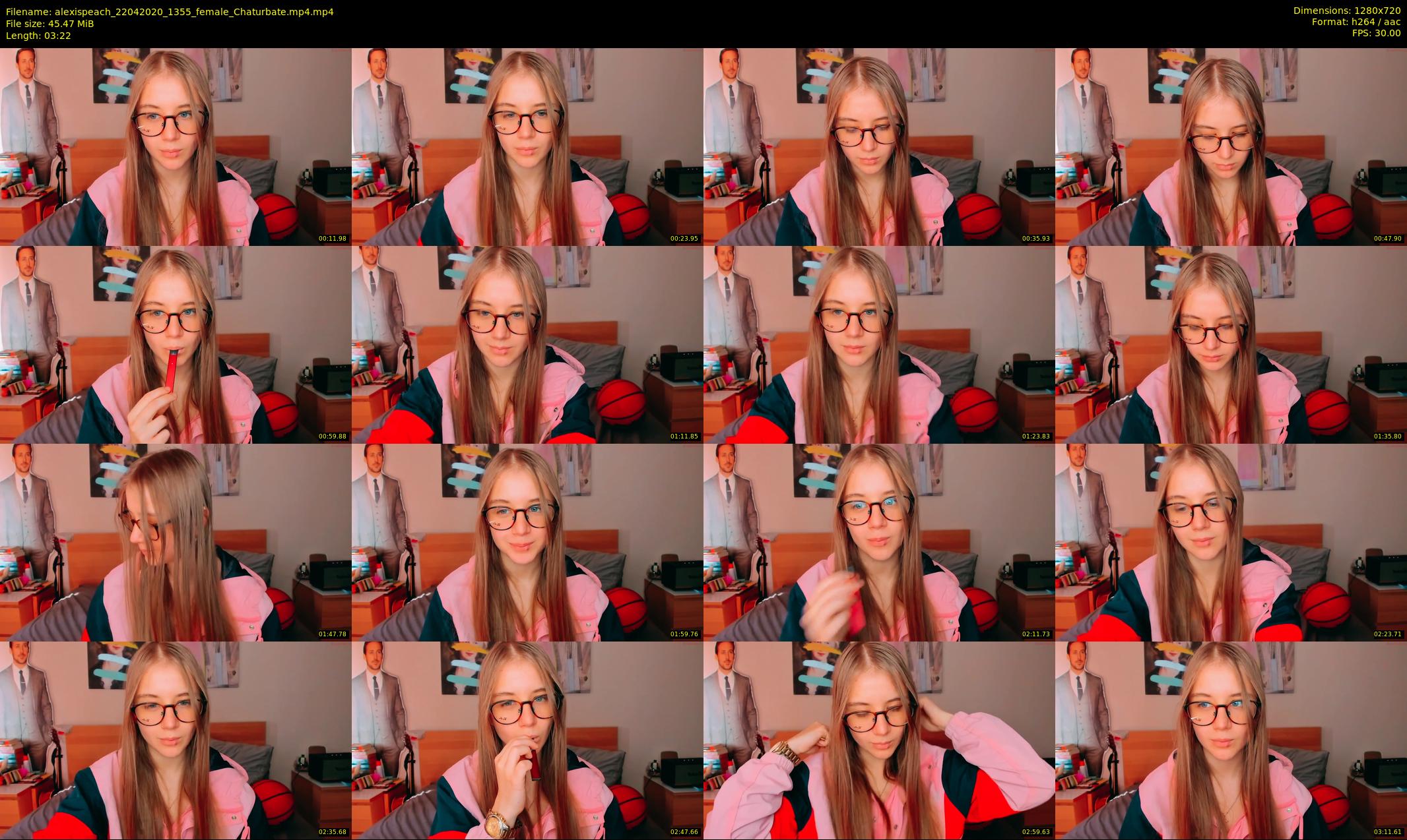 alexispeach — 4 minute Chaturbate female cam show recording, 720p, Apr 22, 2020