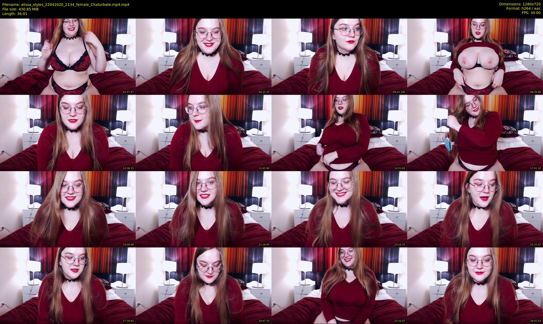 alissa_styles — 37 minute Chaturbate female cam show recording, 720p, Apr 22, 2020