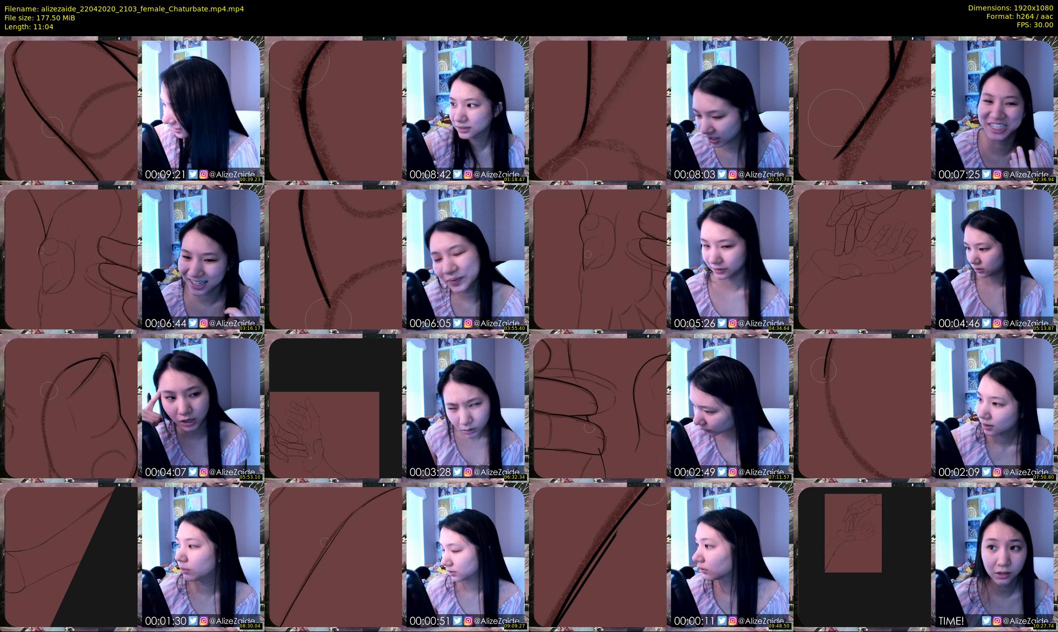 alizezaide — 12 minute Chaturbate female cam show recording, 1080p, Apr 22, 2020