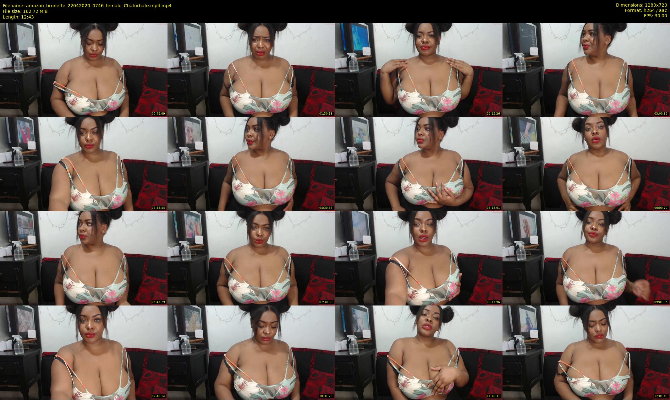 amazon_brunette — 13 minute Chaturbate female cam show recording, 720p, Apr 22, 2020