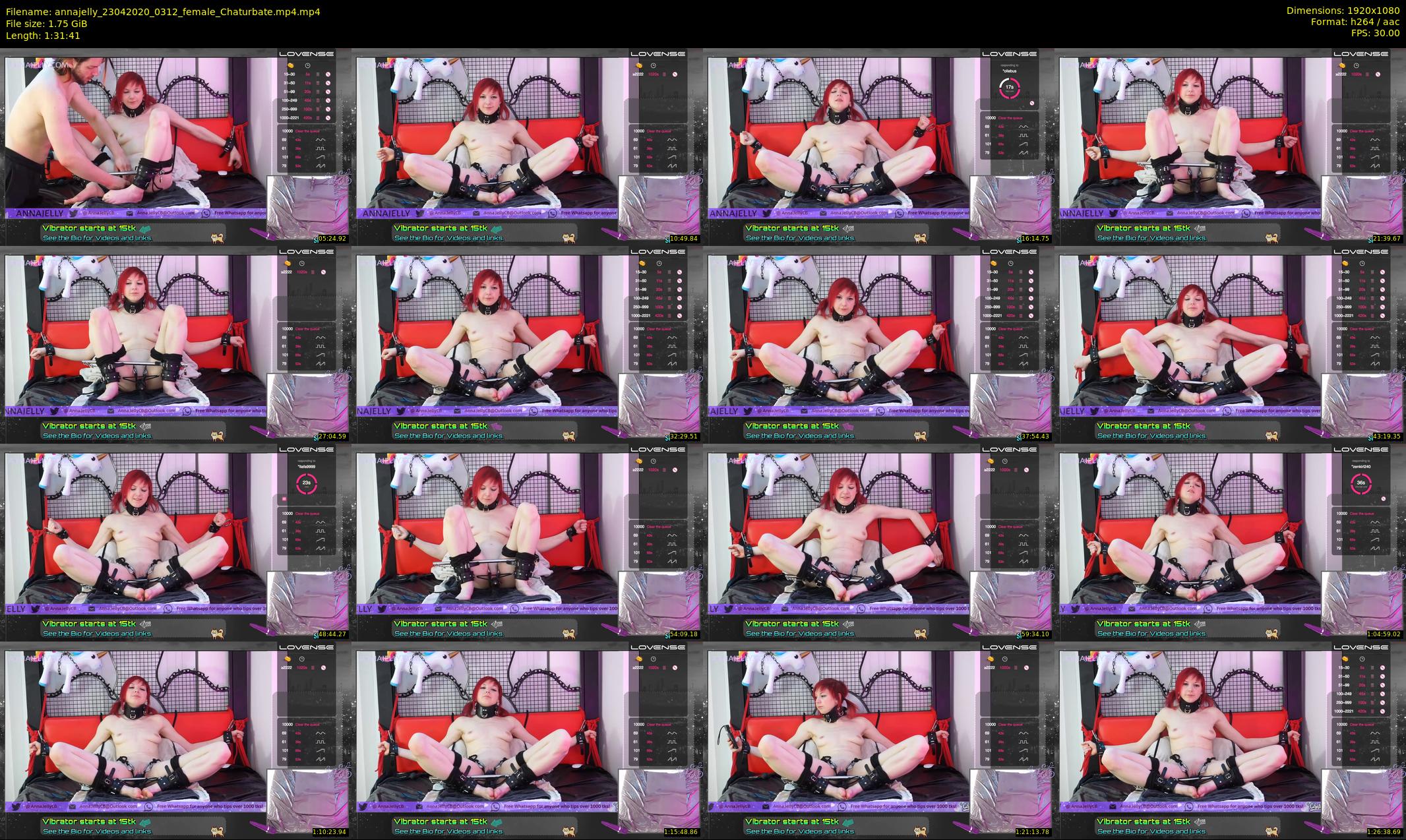 annajelly — 92 minute Chaturbate couple cam show recording, 1080p, Apr 23, 2020
