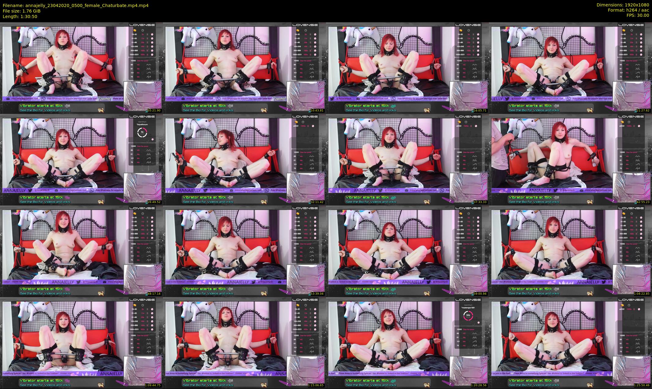 annajelly — 91 minute Chaturbate couple cam show recording, 1080p, Apr 23, 2020