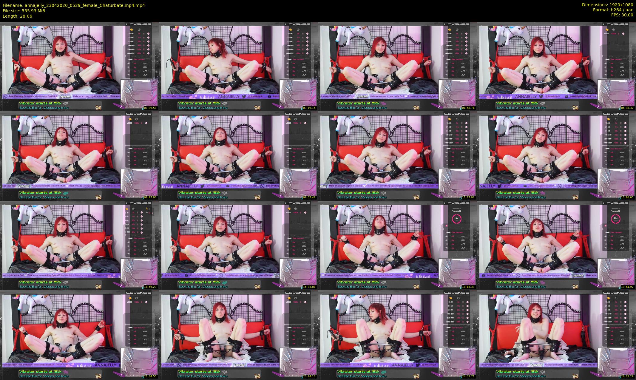 annajelly — 29 minute Chaturbate couple cam show recording, 1080p, Apr 23, 2020