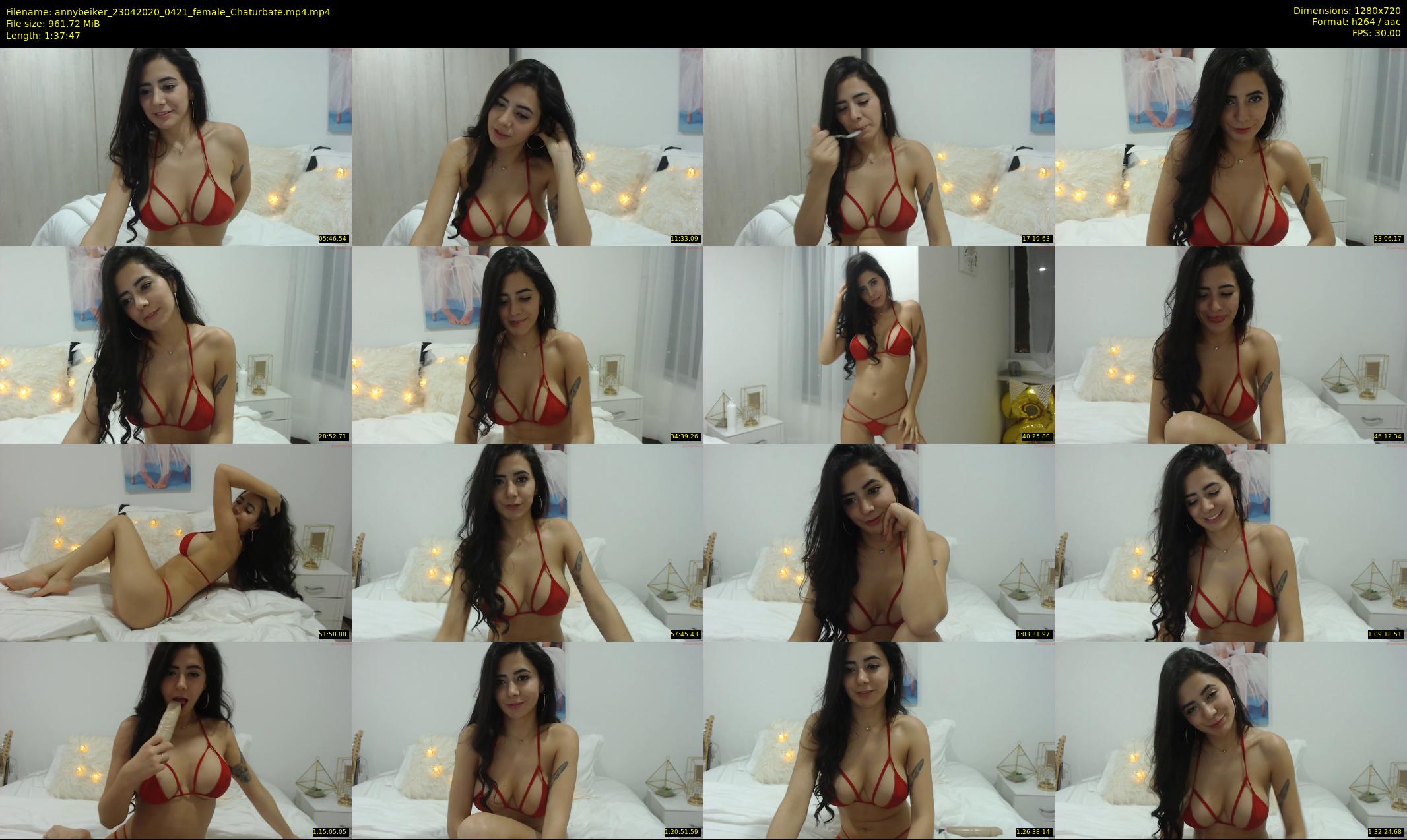 annybeiker — 98 minute Chaturbate female cam show recording, 720p, Apr 23, 2020