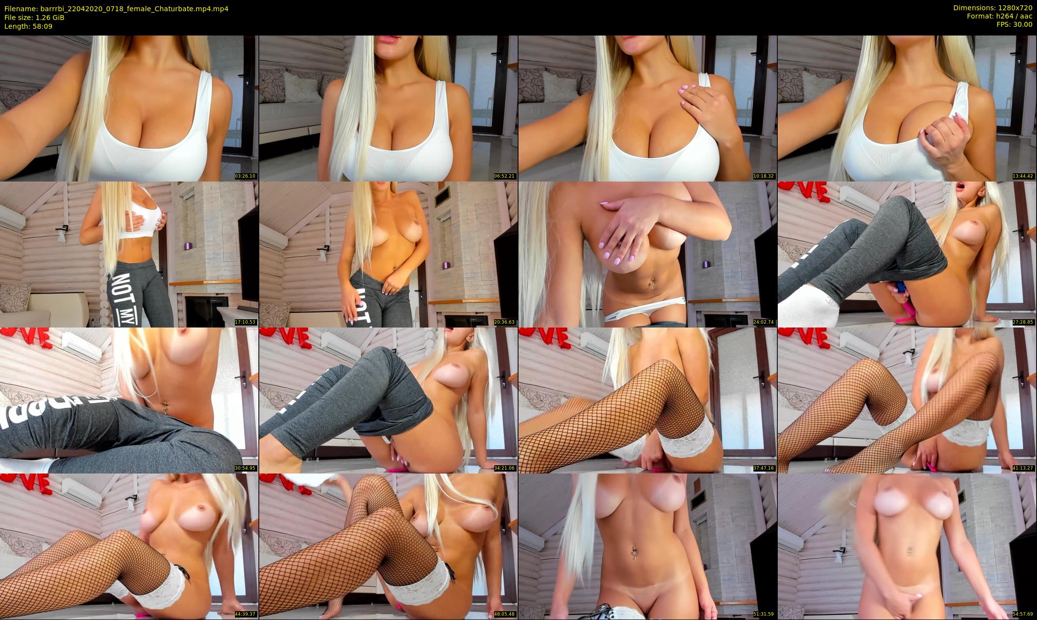 barrrbi — 59 minute Chaturbate female cam show recording, 720p, Apr 22, 2020