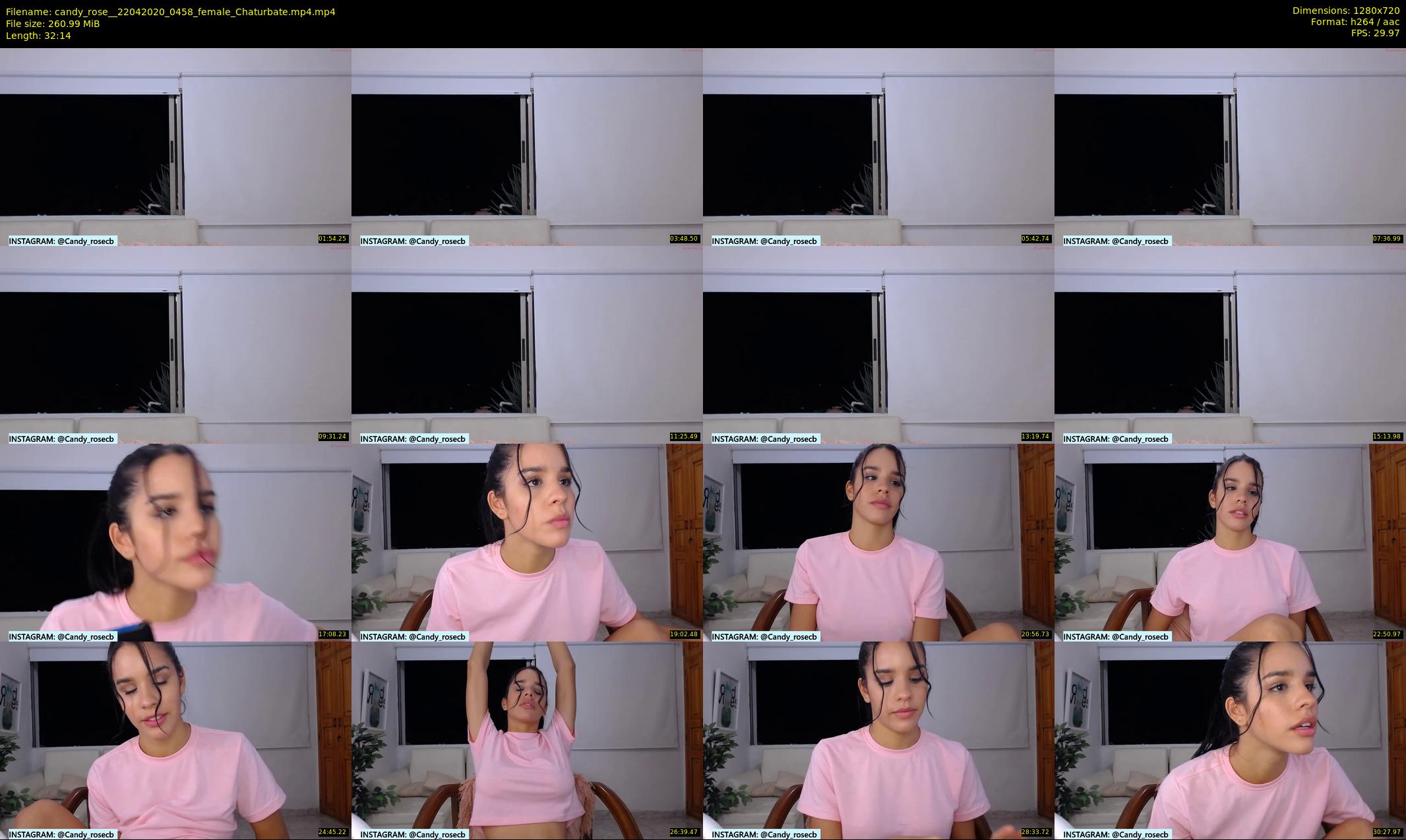 candy_rose_ — 33 minute Chaturbate female cam show recording, 720p, Apr 22, 2020