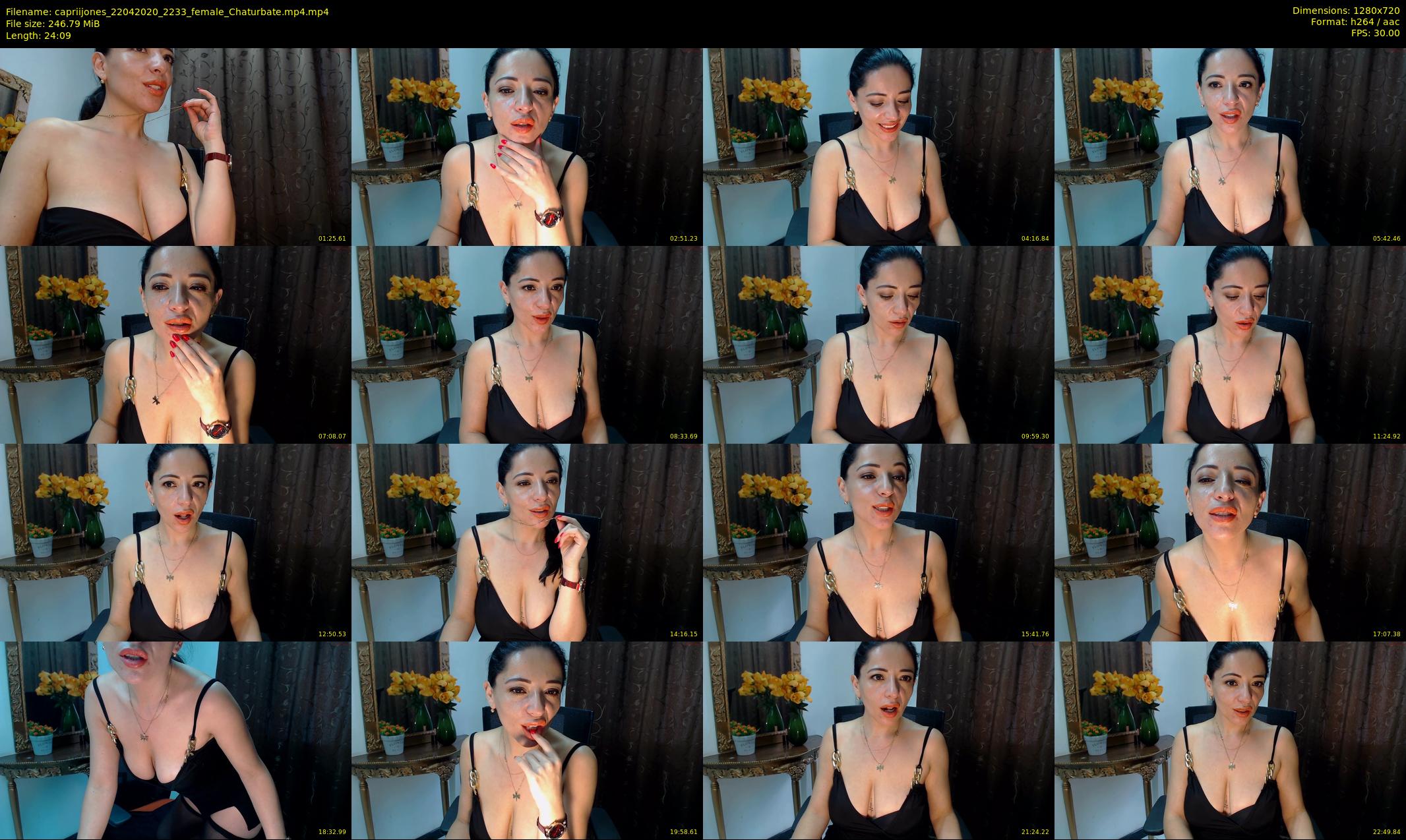 capriijones — 25 minute Chaturbate female cam show recording, 720p, Apr 22, 2020