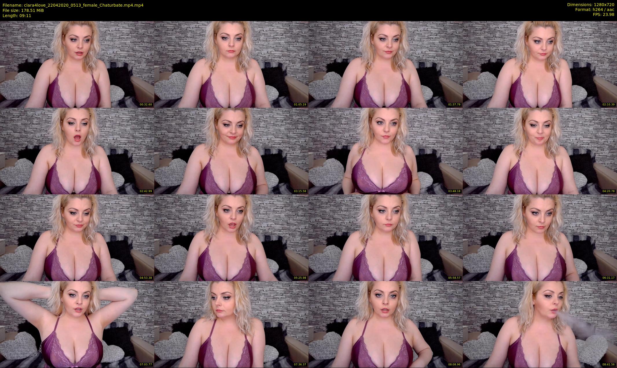 clara4love — 10 minute Chaturbate female cam show recording, 720p, Apr 22, 2020