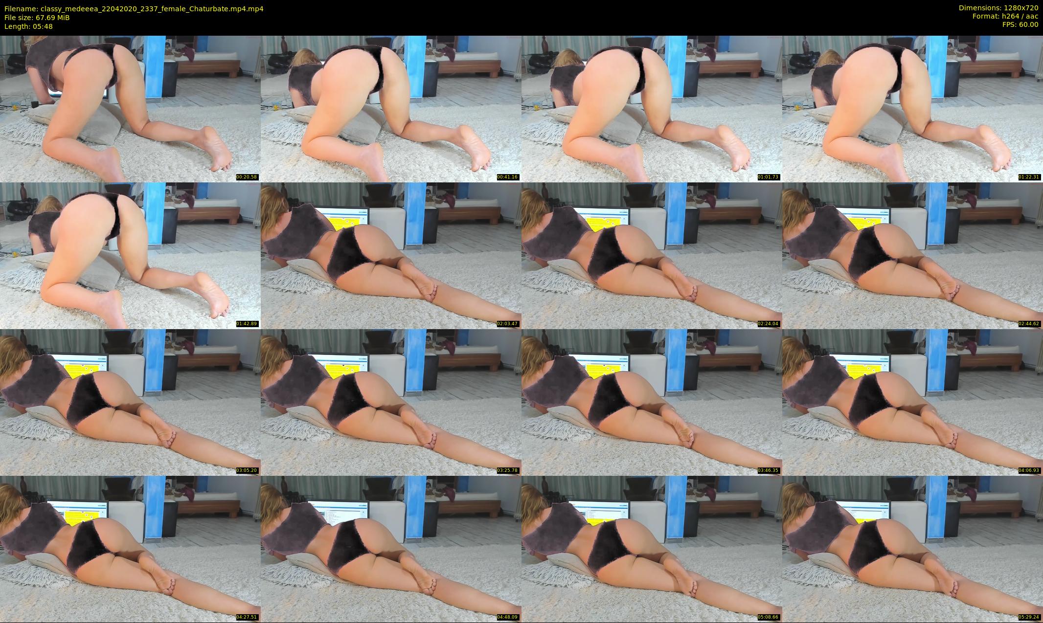 classy_medeeea — 6 minute Chaturbate female cam show recording, 720p, Apr 22, 2020