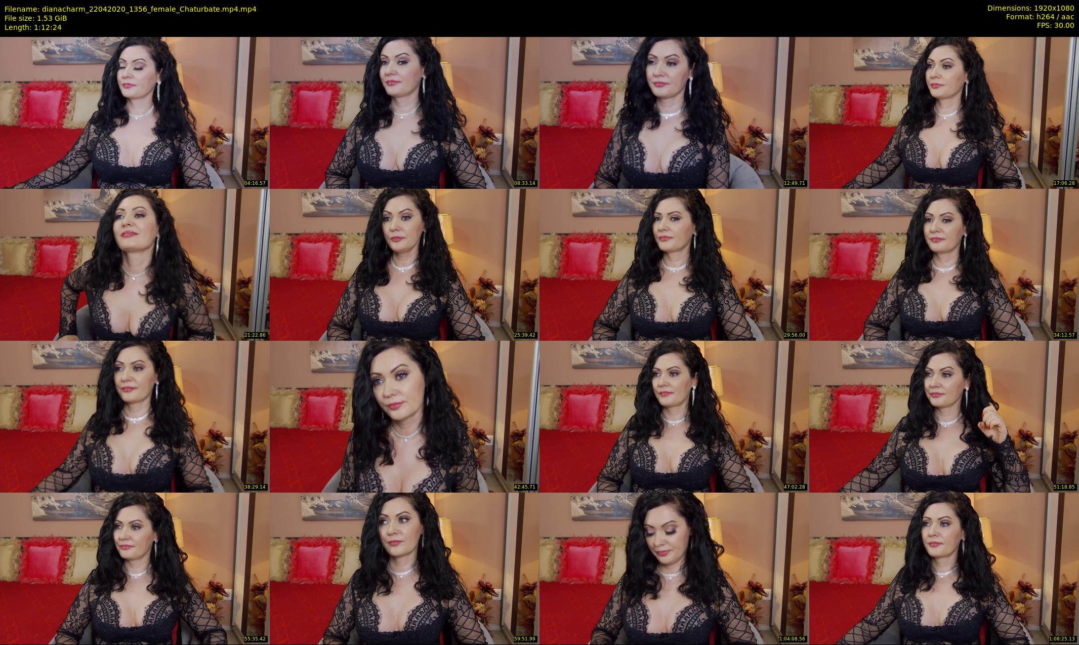 dianacharm — 73 minute Chaturbate female cam show recording, 1080p, Apr 22, 2020
