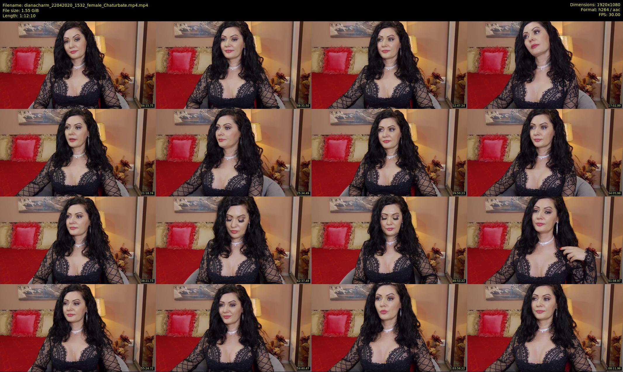 dianacharm — 73 minute Chaturbate female cam show recording, 1080p, Apr 22, 2020
