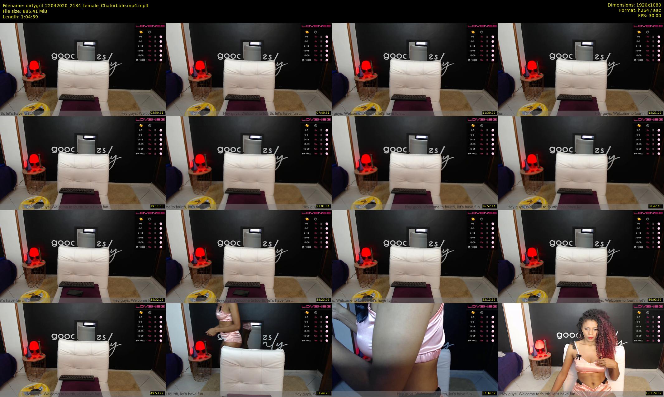dirtygril — 65 minute Chaturbate female cam show recording, 1080p, Apr 22, 2020