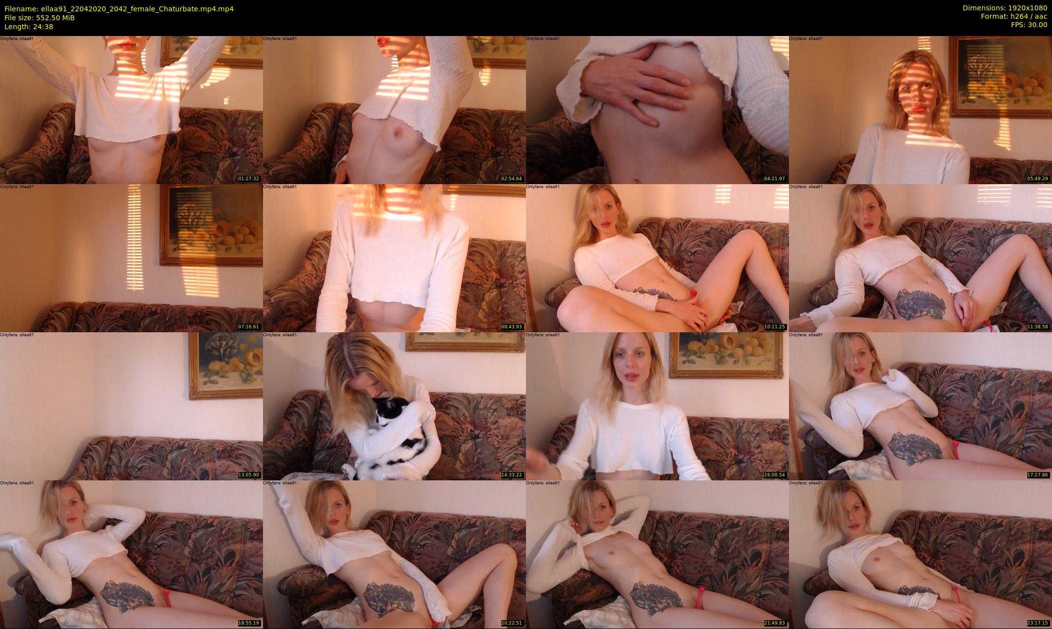 ellaa91 — 25 minute Chaturbate female cam show recording, 1080p, Apr 22, 2020