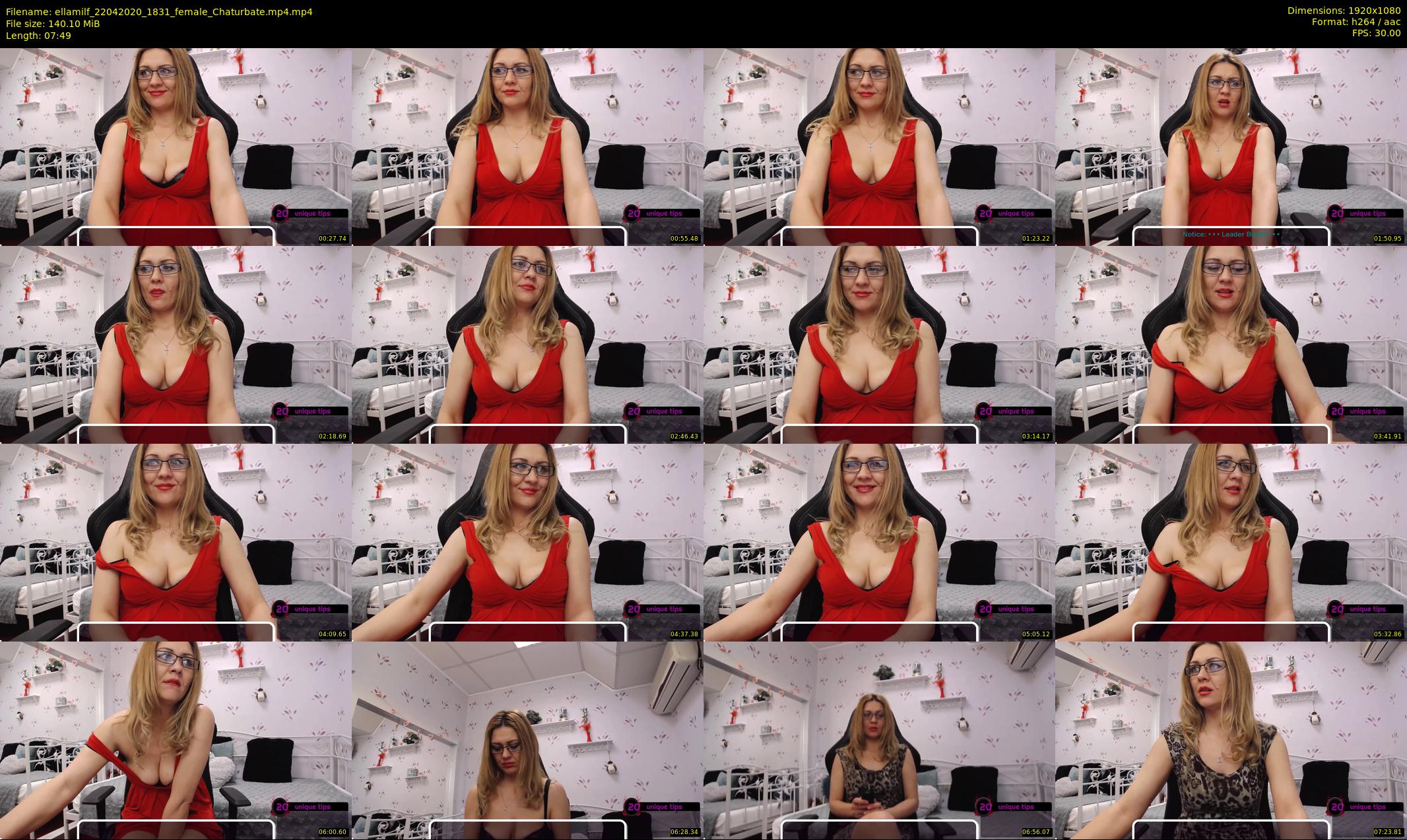 ellamilf — 8 minute Chaturbate female cam show recording, 1080p, Apr 22, 2020