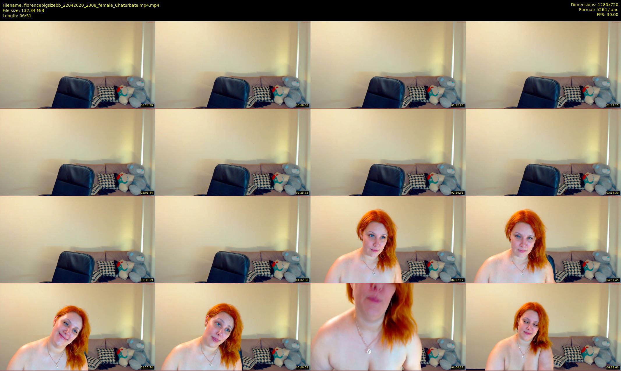 florencebigsizebb — 7 minute Chaturbate female cam show recording, 720p, Apr 22, 2020