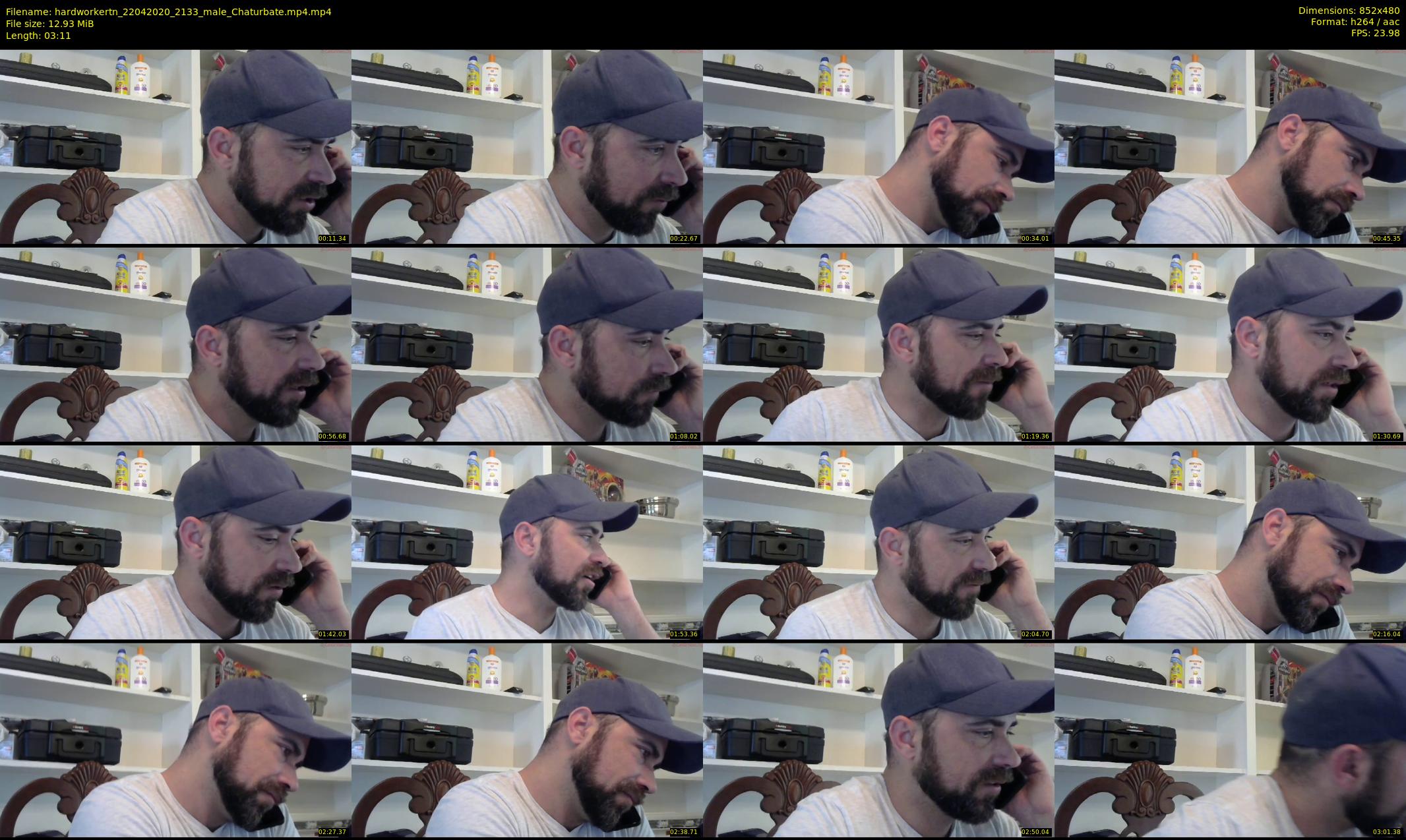 hardworkertn — 4 minute Chaturbate male cam show recording, 480p, Apr 22, 2020