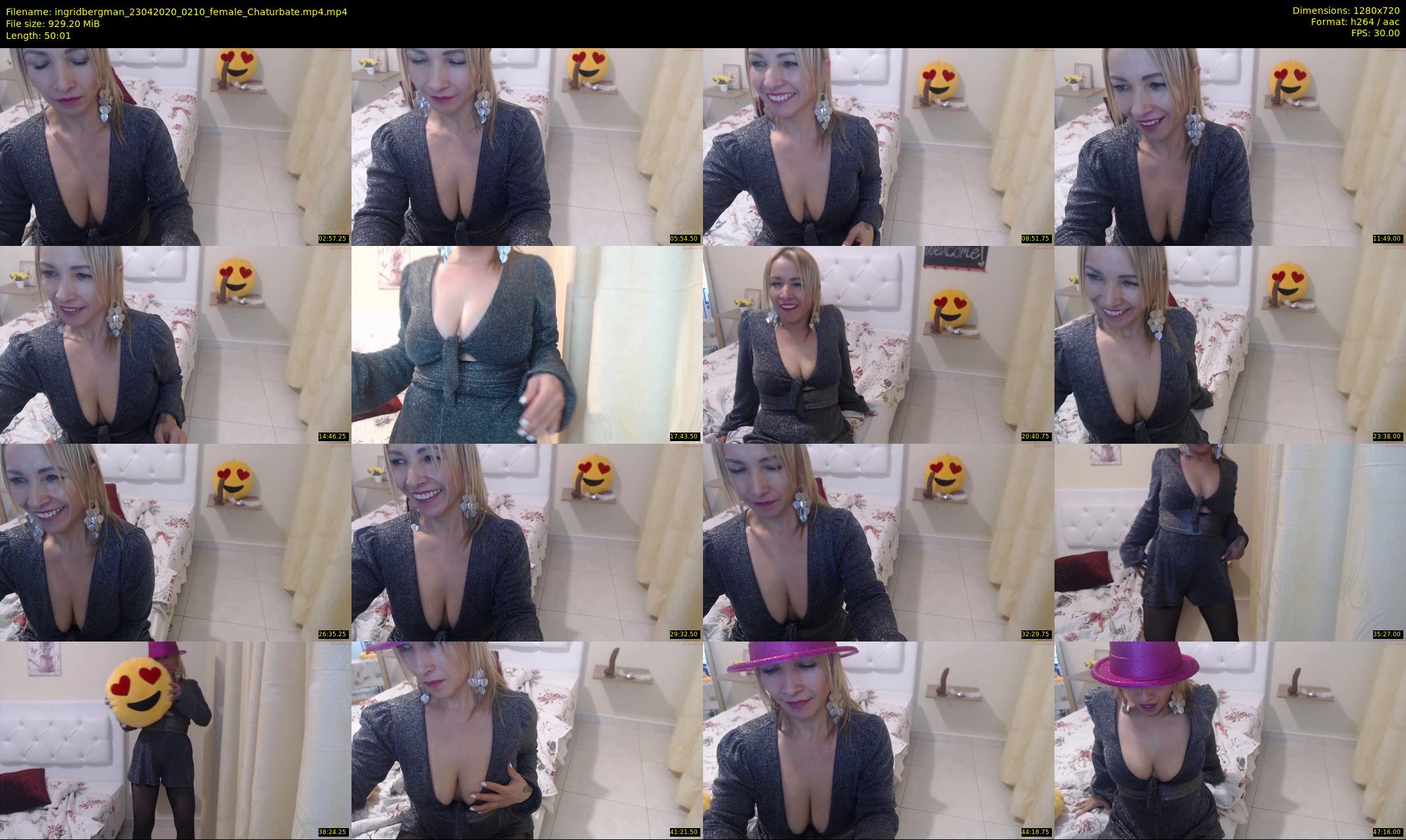 ingridbergman — 51 minute Chaturbate female cam show recording, 720p, Apr 23, 2020