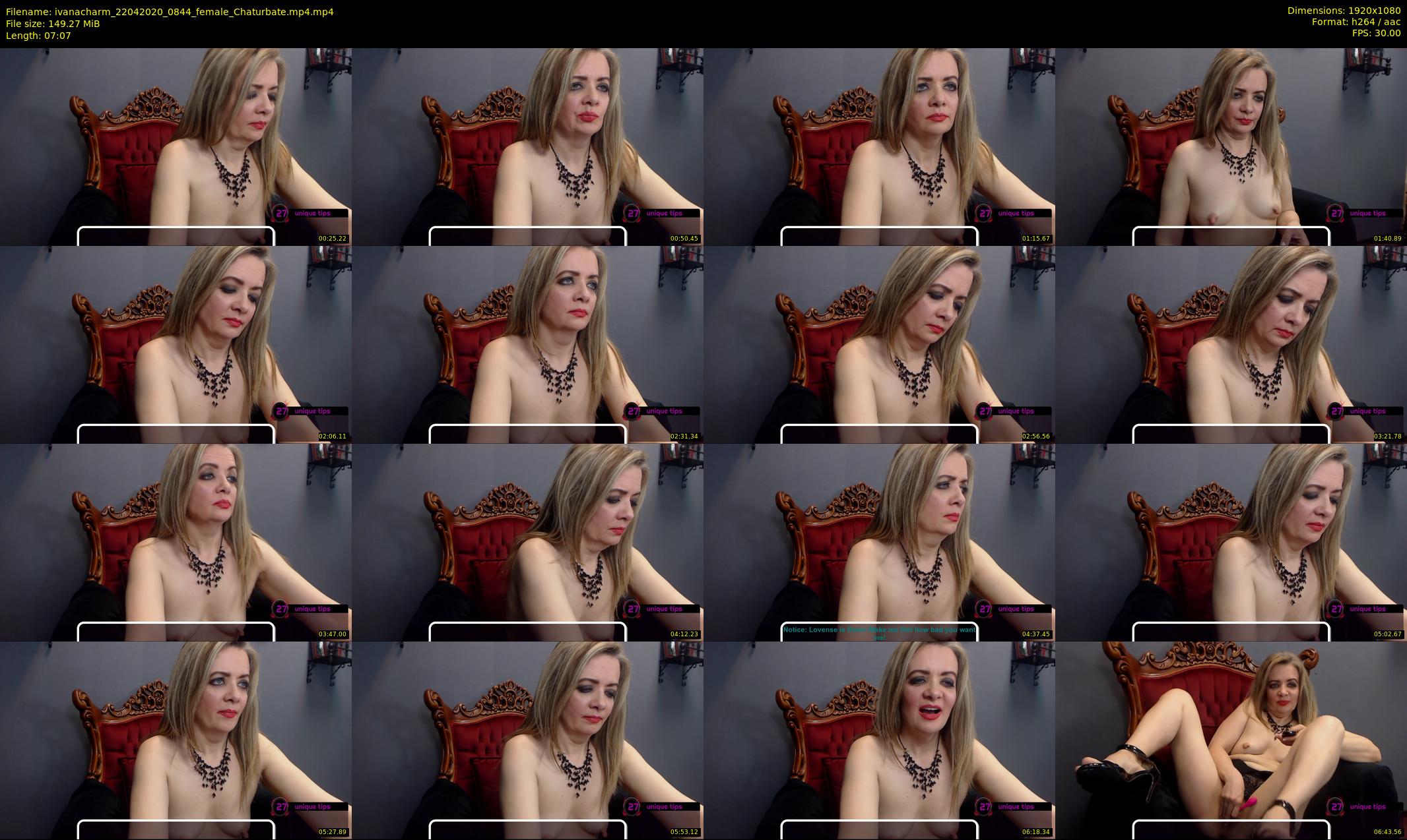 ivanacharm — 8 minute Chaturbate female cam show recording, 1080p, Apr 22, 2020