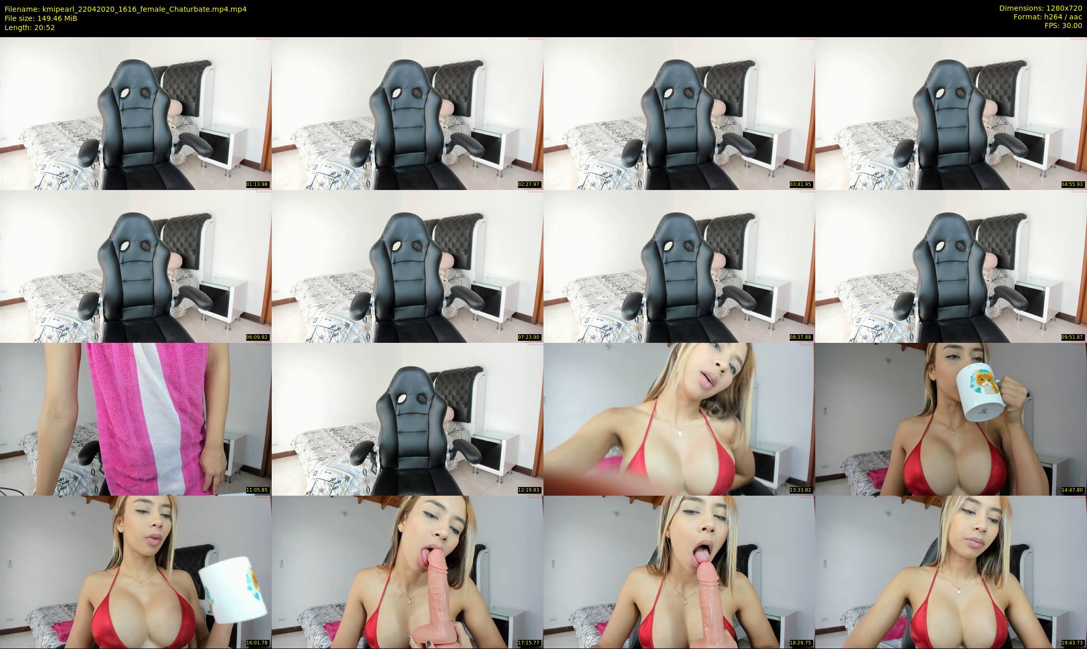 kmipearl — 21 minute Chaturbate female cam show recording, 720p, Apr 22, 2020