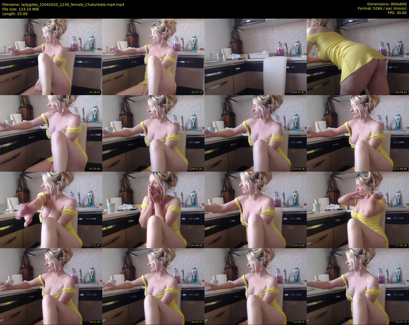 ladygilda — 25 minute Chaturbate female cam show recording, 480p, Apr 22, 2020