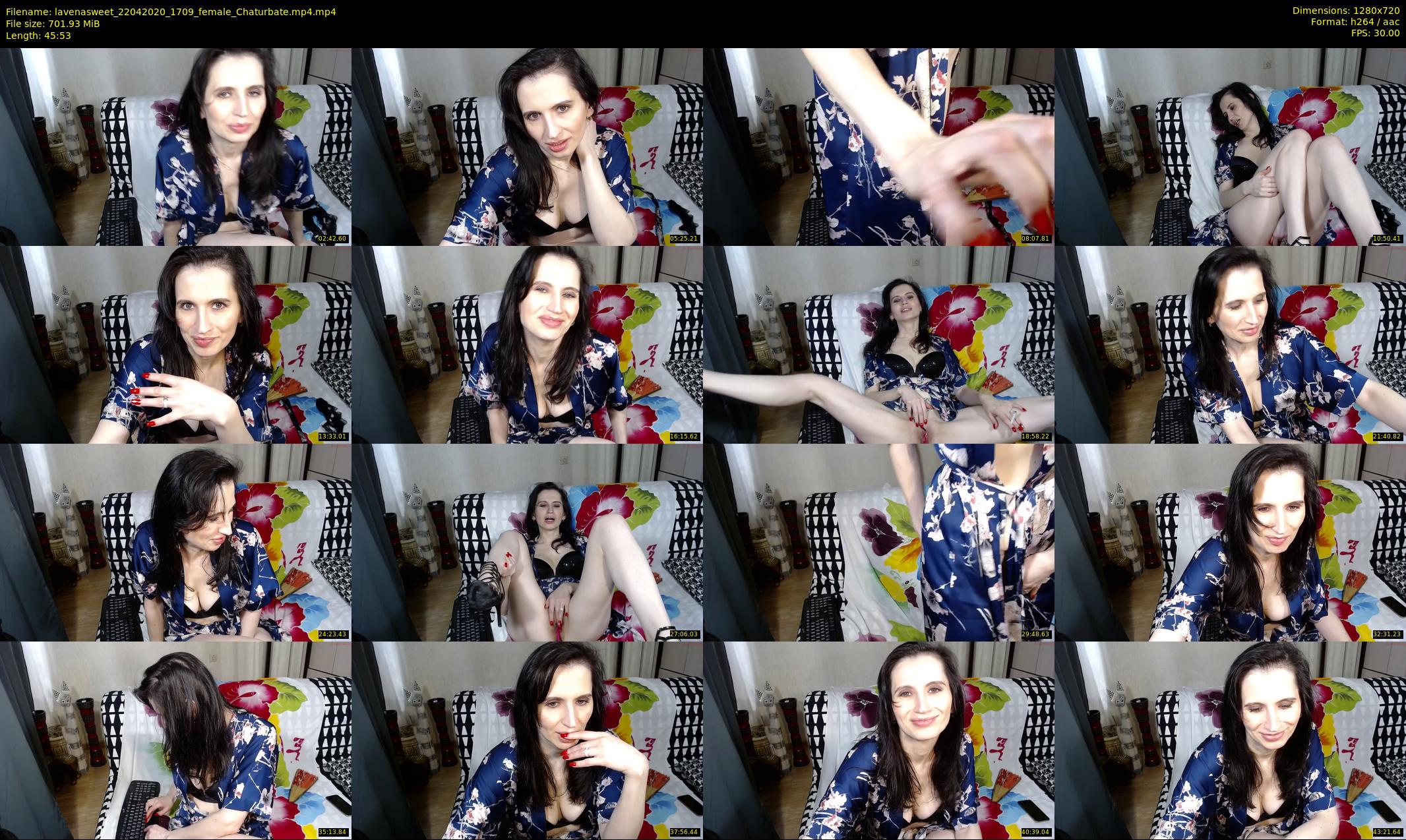 lavenasweet — 46 minute Chaturbate female cam show recording, 720p, Apr 22, 2020
