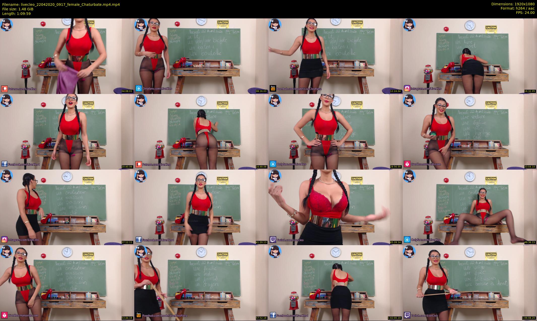 livecleo — 70 minute Chaturbate female cam show recording, 1080p, Apr 22, 2020