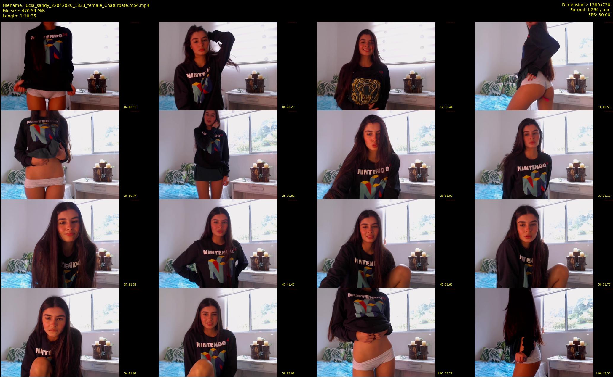 lucia_sandy — 71 minute Chaturbate female cam show recording, 720p, Apr 22, 2020