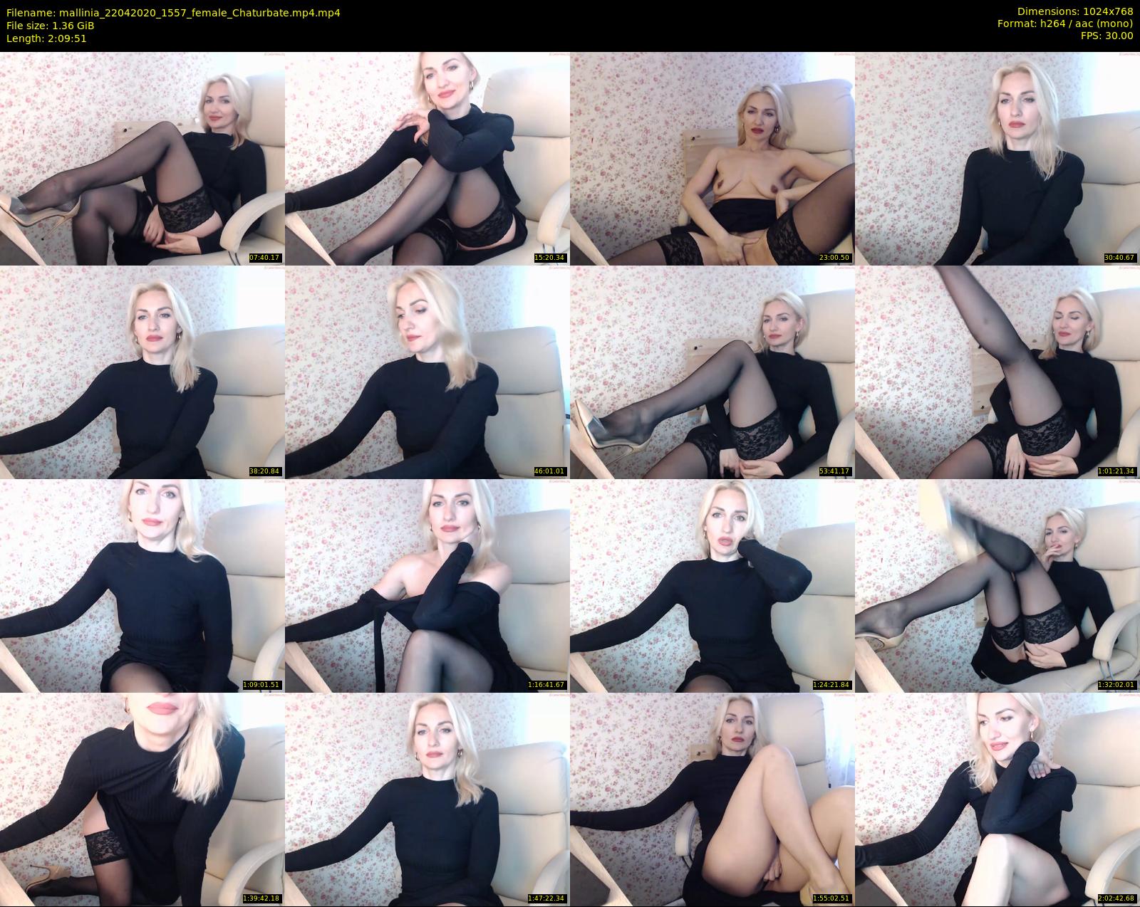 mallinia — 130 minute Chaturbate female cam show recording, 720p, Apr 22, 2020