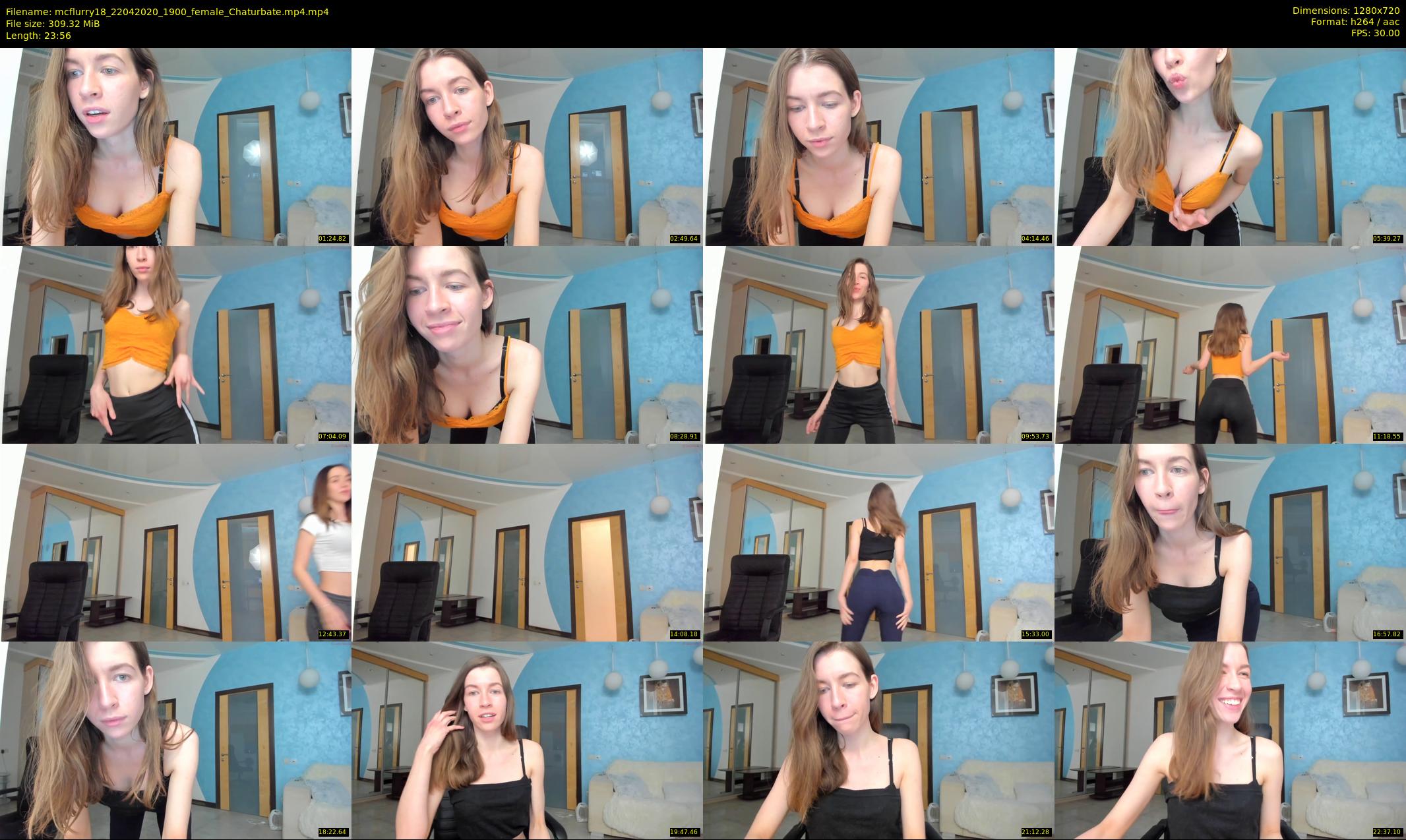mcflurry18 — 24 minute Chaturbate female cam show recording, 720p, Apr 22, 2020