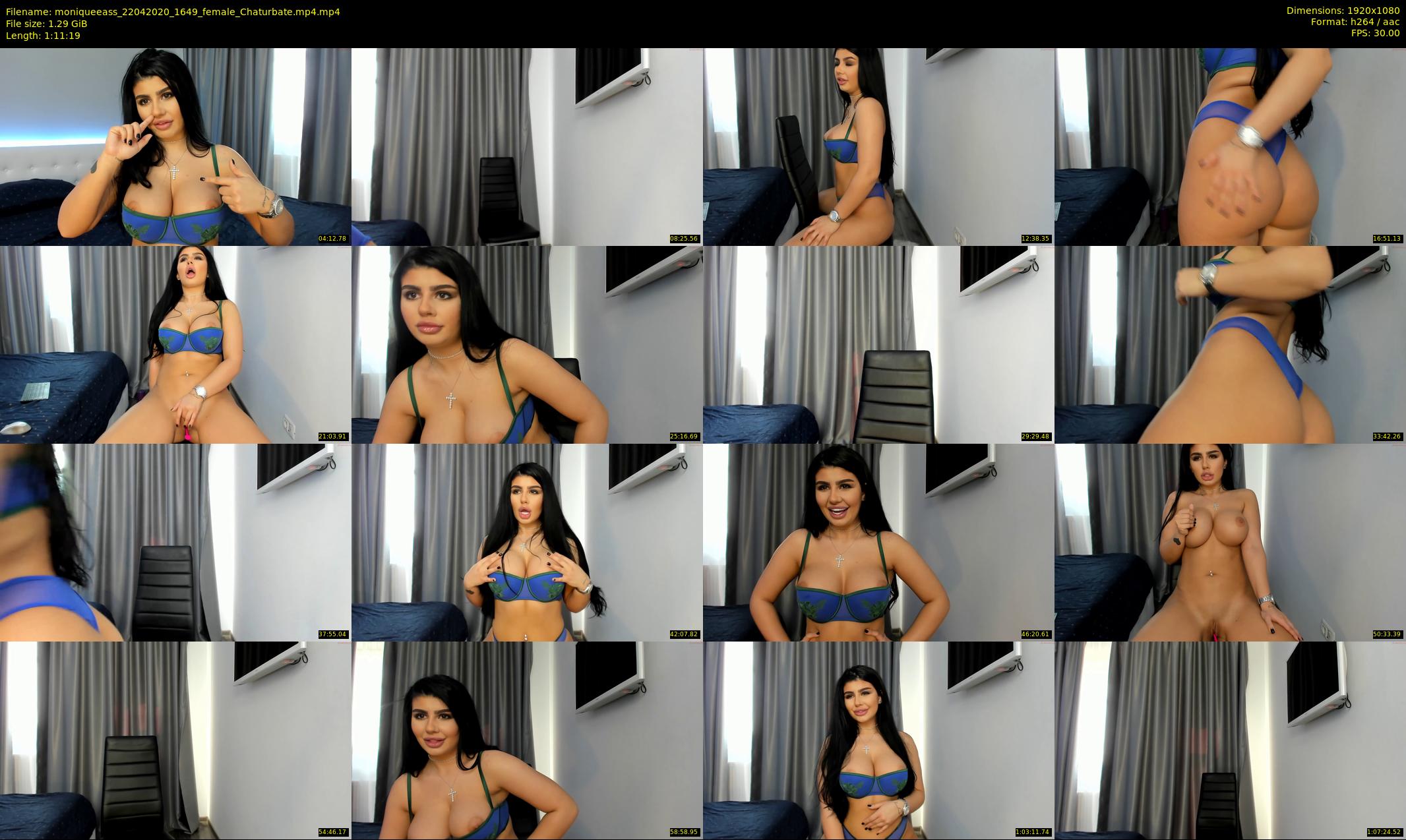 moniqueeass — 72 minute Chaturbate female cam show recording, 1080p, Apr 22, 2020