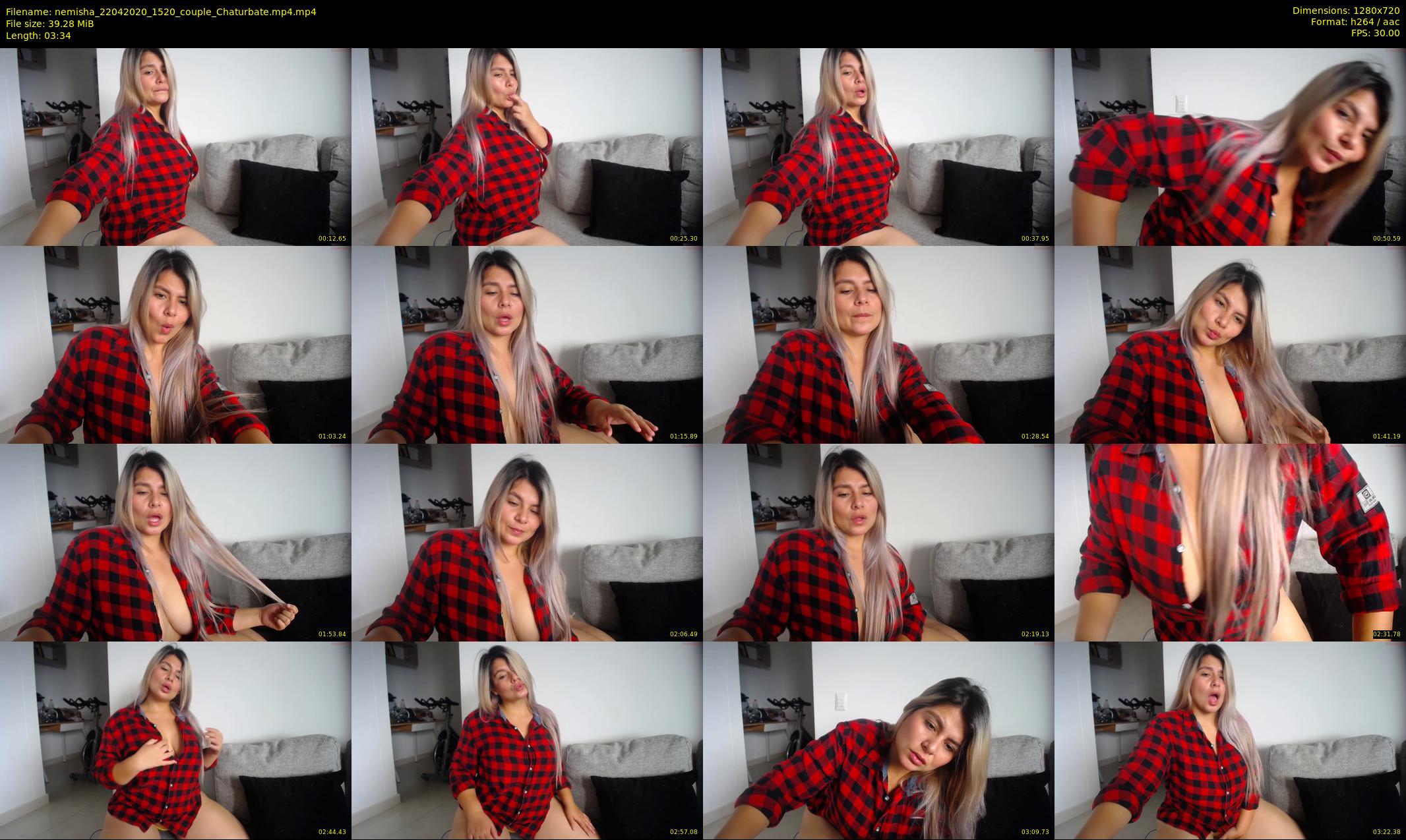 nemisha — 4 minute Chaturbate female cam show recording, 720p, Apr 22, 2020