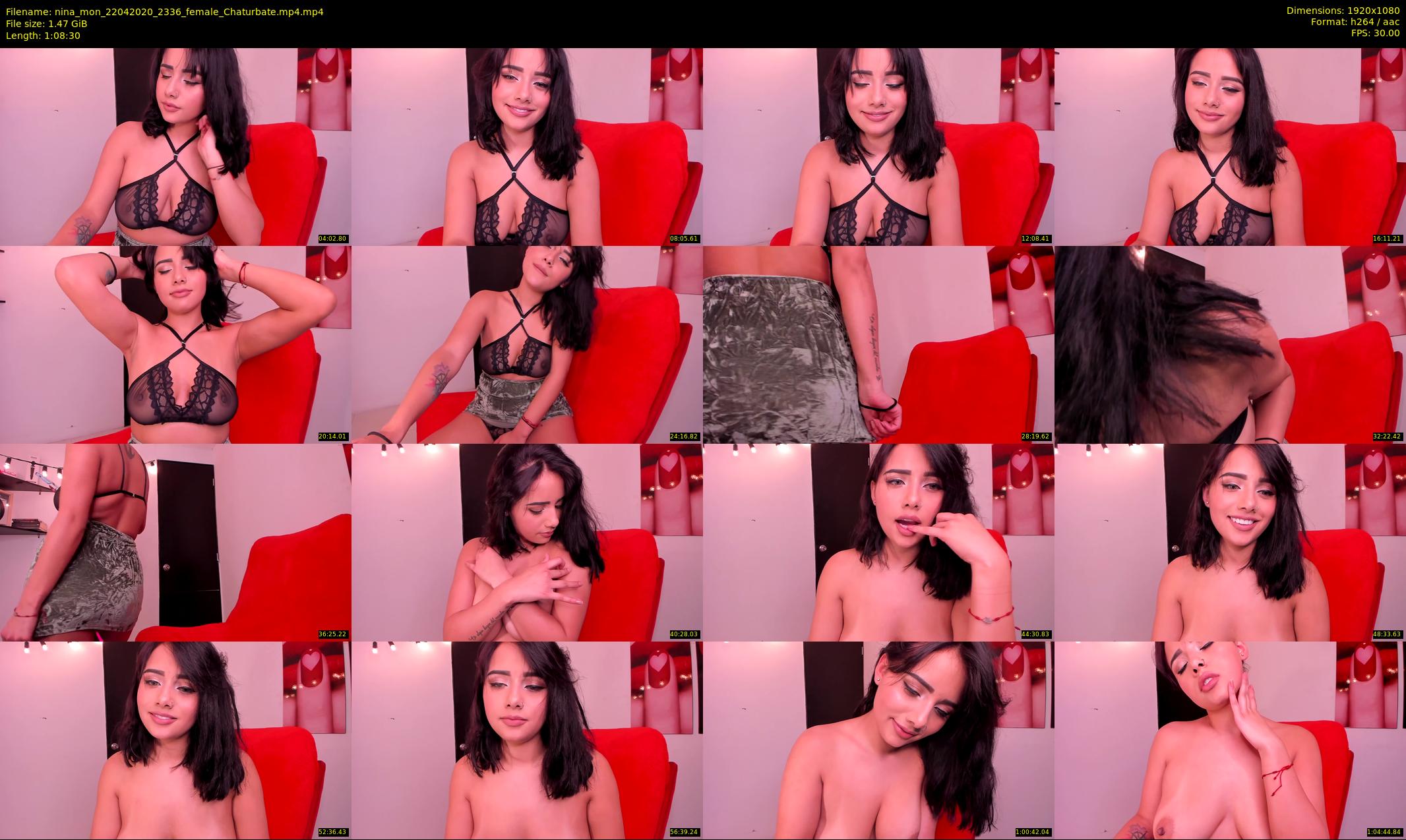 nina_mon — 69 minute Chaturbate female cam show recording, 1080p, Apr 22, 2020