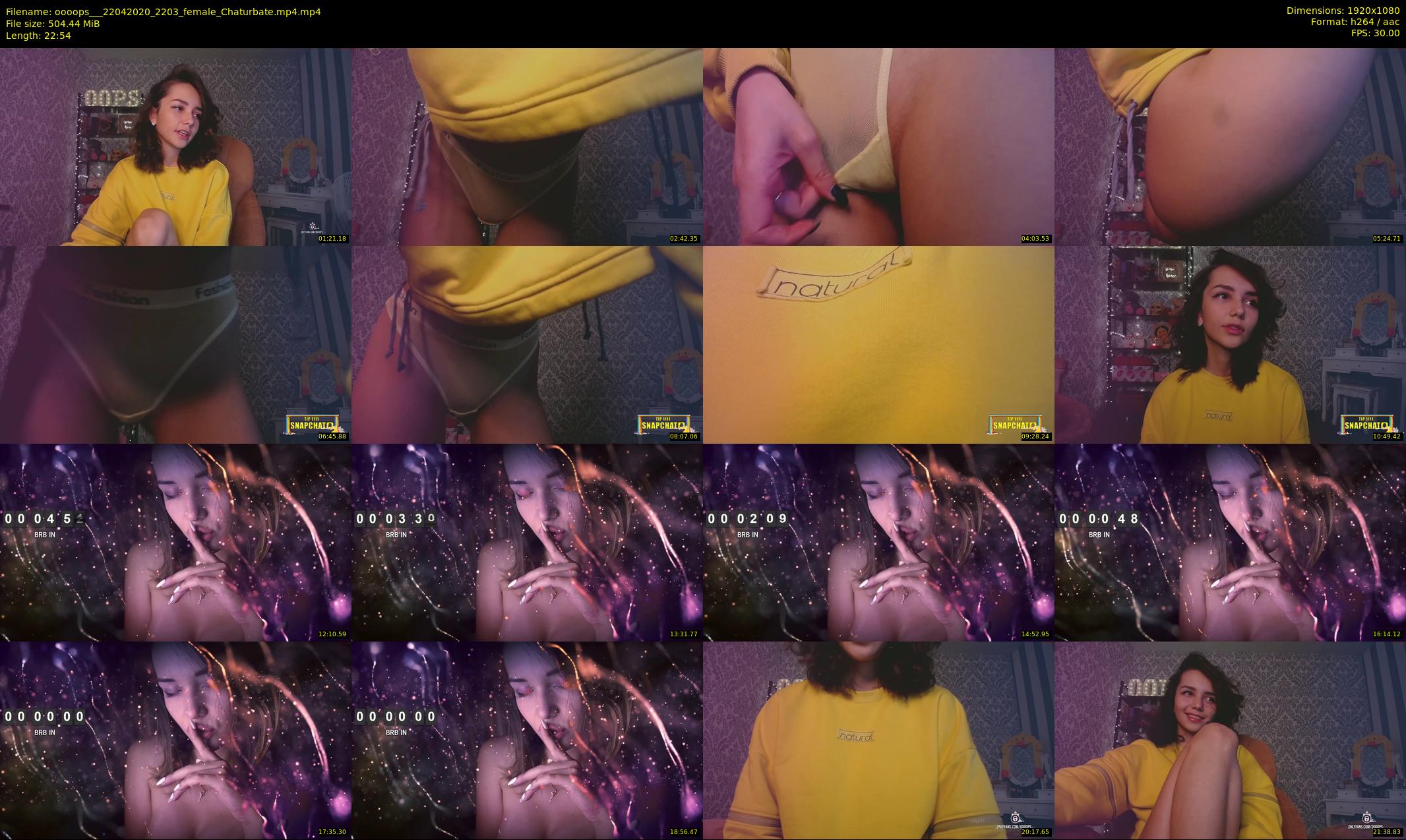 oooops__ — 23 minute Chaturbate female cam show recording, 1080p, Apr 22, 2020