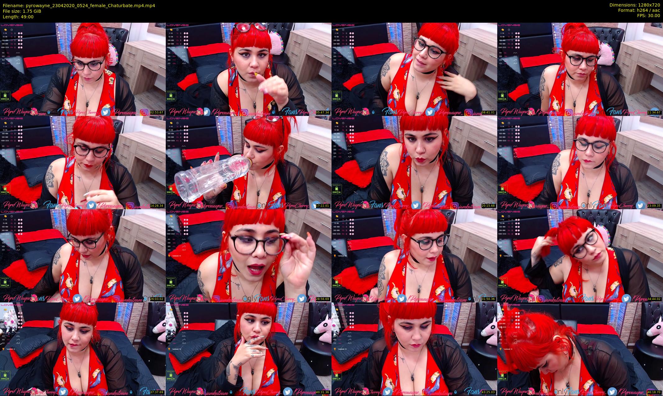 pyrowayne — 49 minute Chaturbate female cam show recording, 720p, Apr 23, 2020