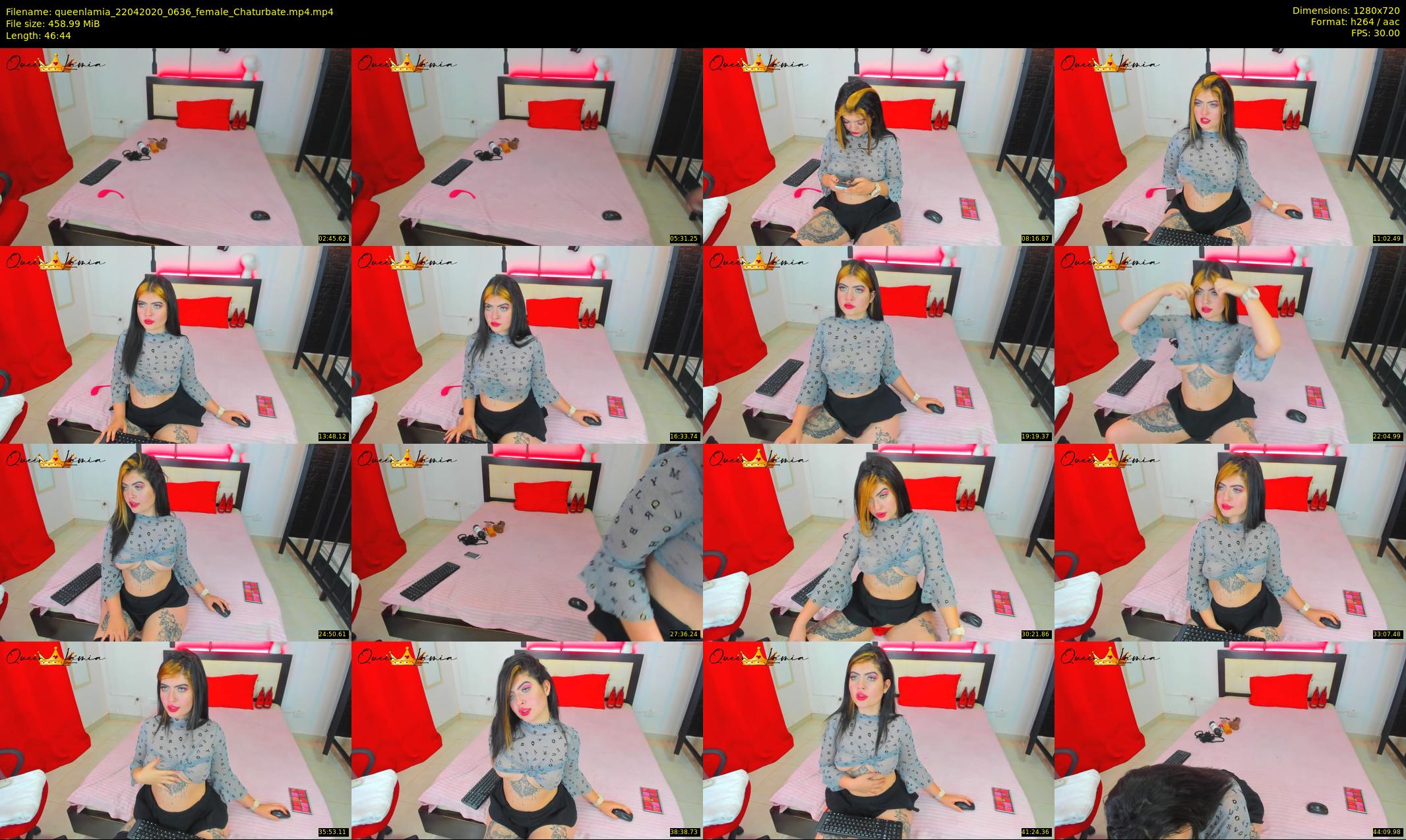 queenlamia — 47 minute Chaturbate female cam show recording, 720p, Apr 22, 2020