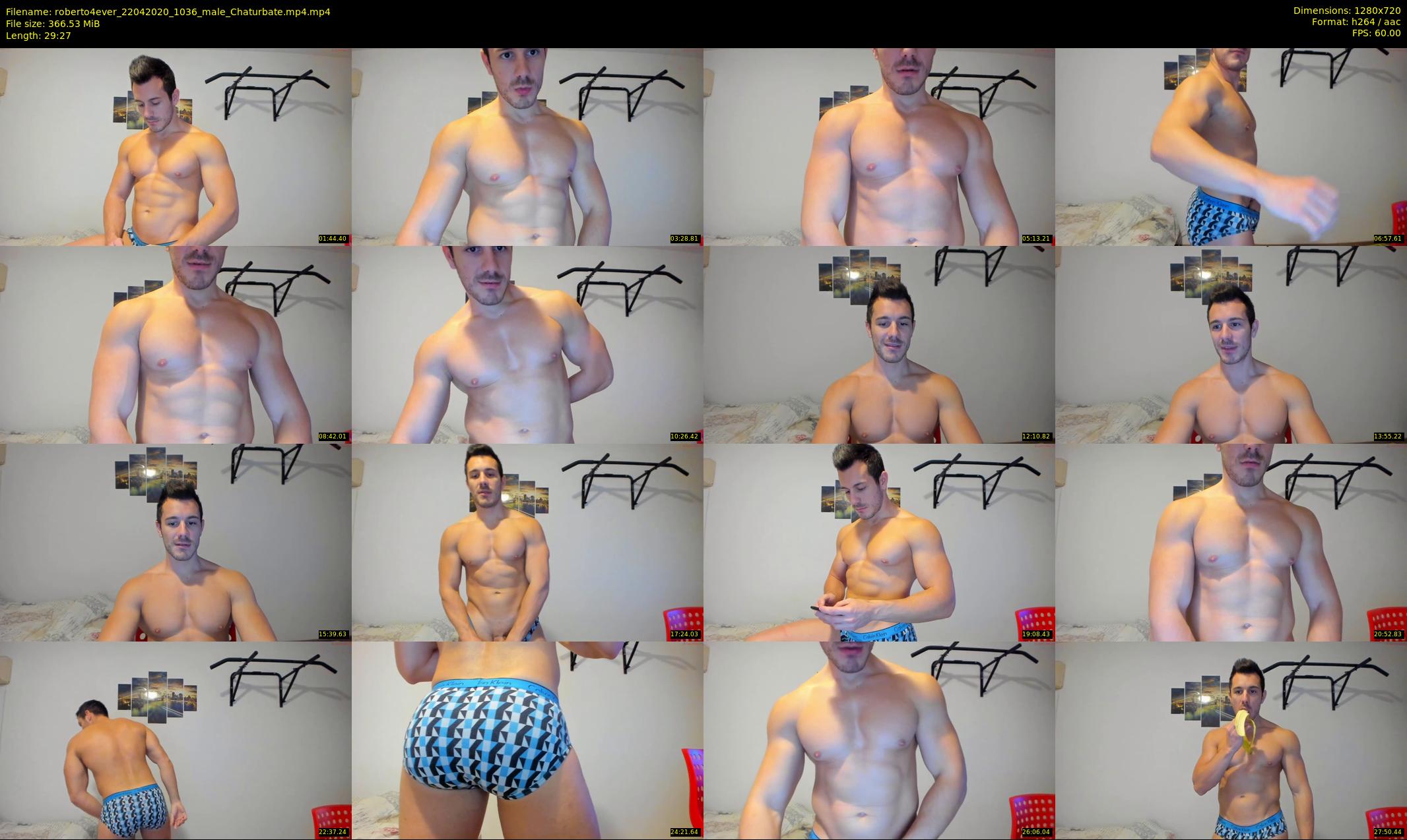 roberto4ever — 30 minute Chaturbate male cam show recording, 720p, Apr 22, 2020
