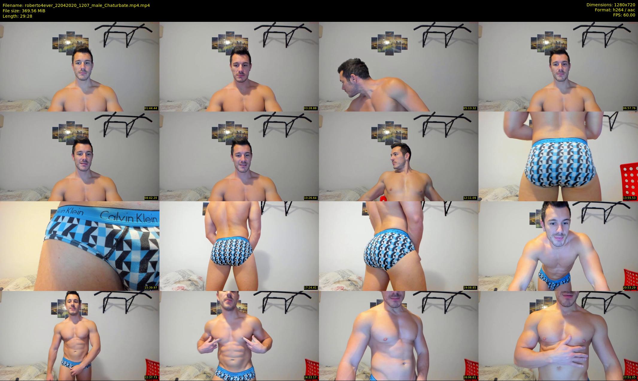 roberto4ever — 30 minute Chaturbate male cam show recording, 720p, Apr 22, 2020
