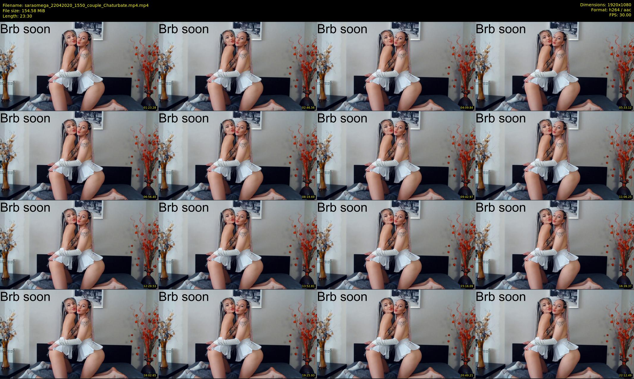 saraomega — 24 minute Chaturbate couple cam show recording, 1080p, Apr 22, 2020